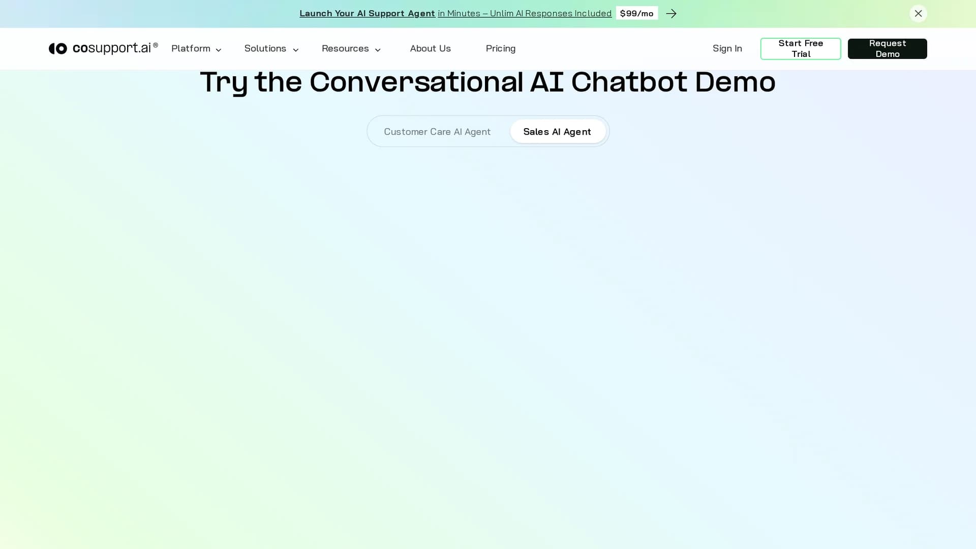 cosupport-ai homepage