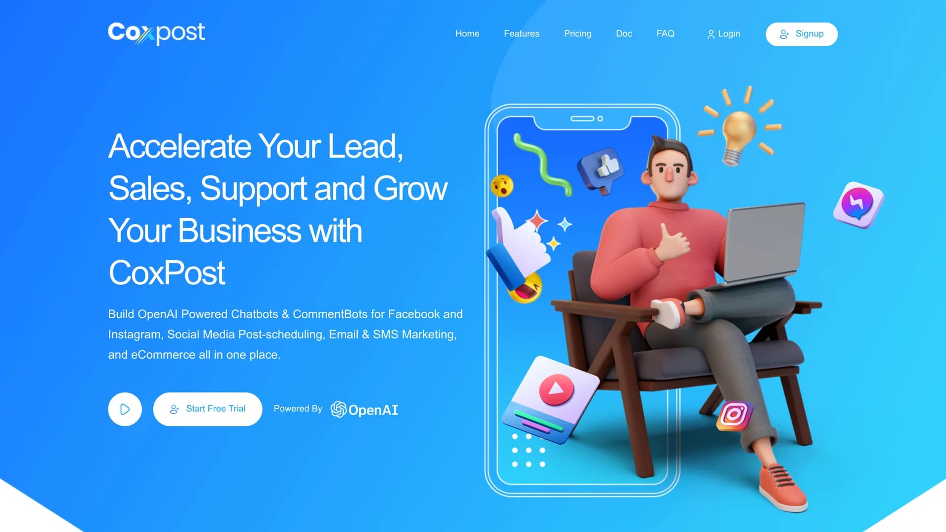 coxpost homepage