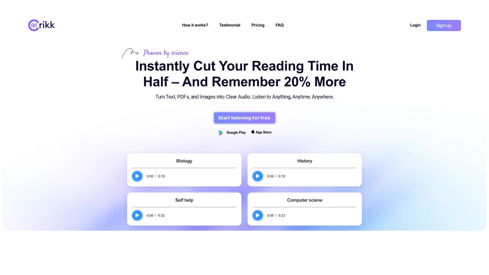 crikk homepage