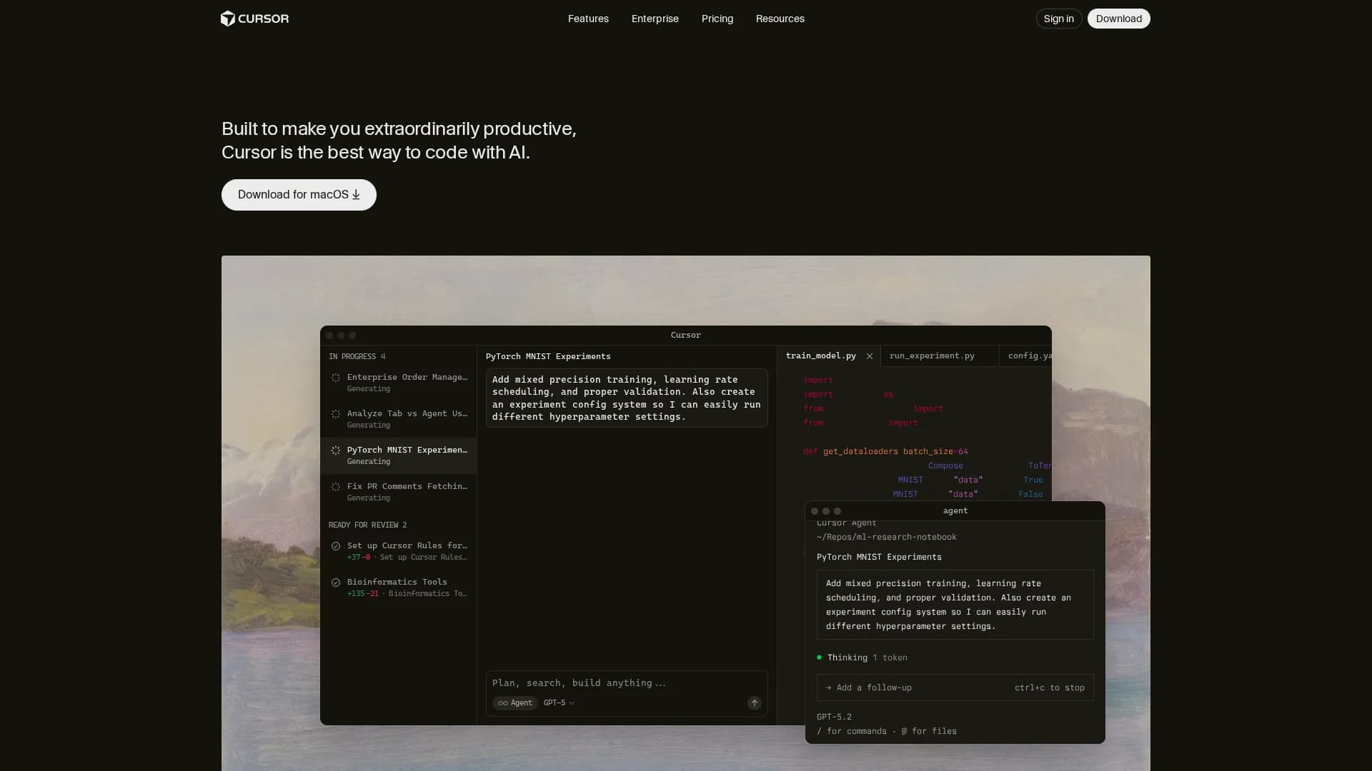 cursor homepage