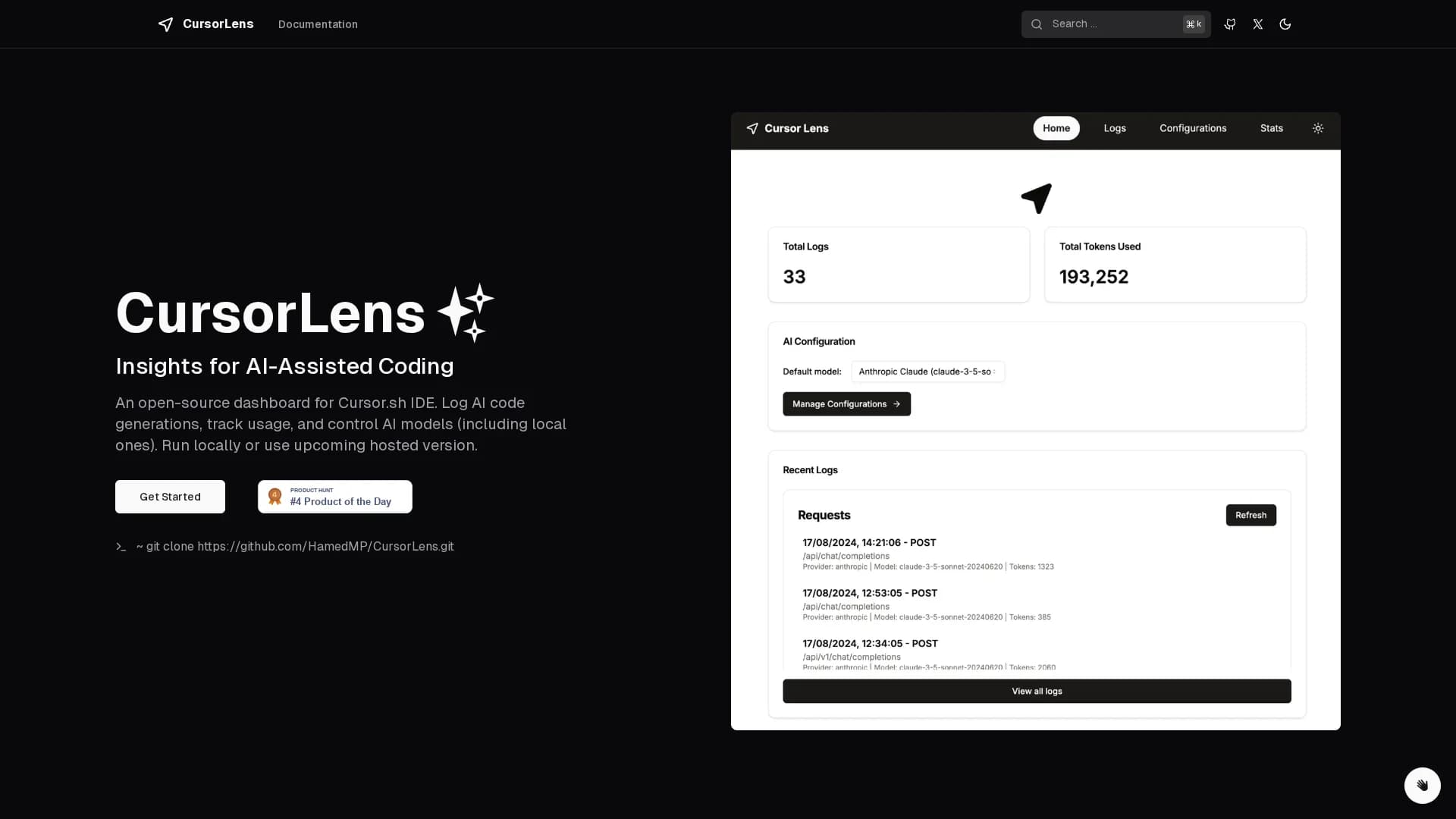 cursorlens homepage