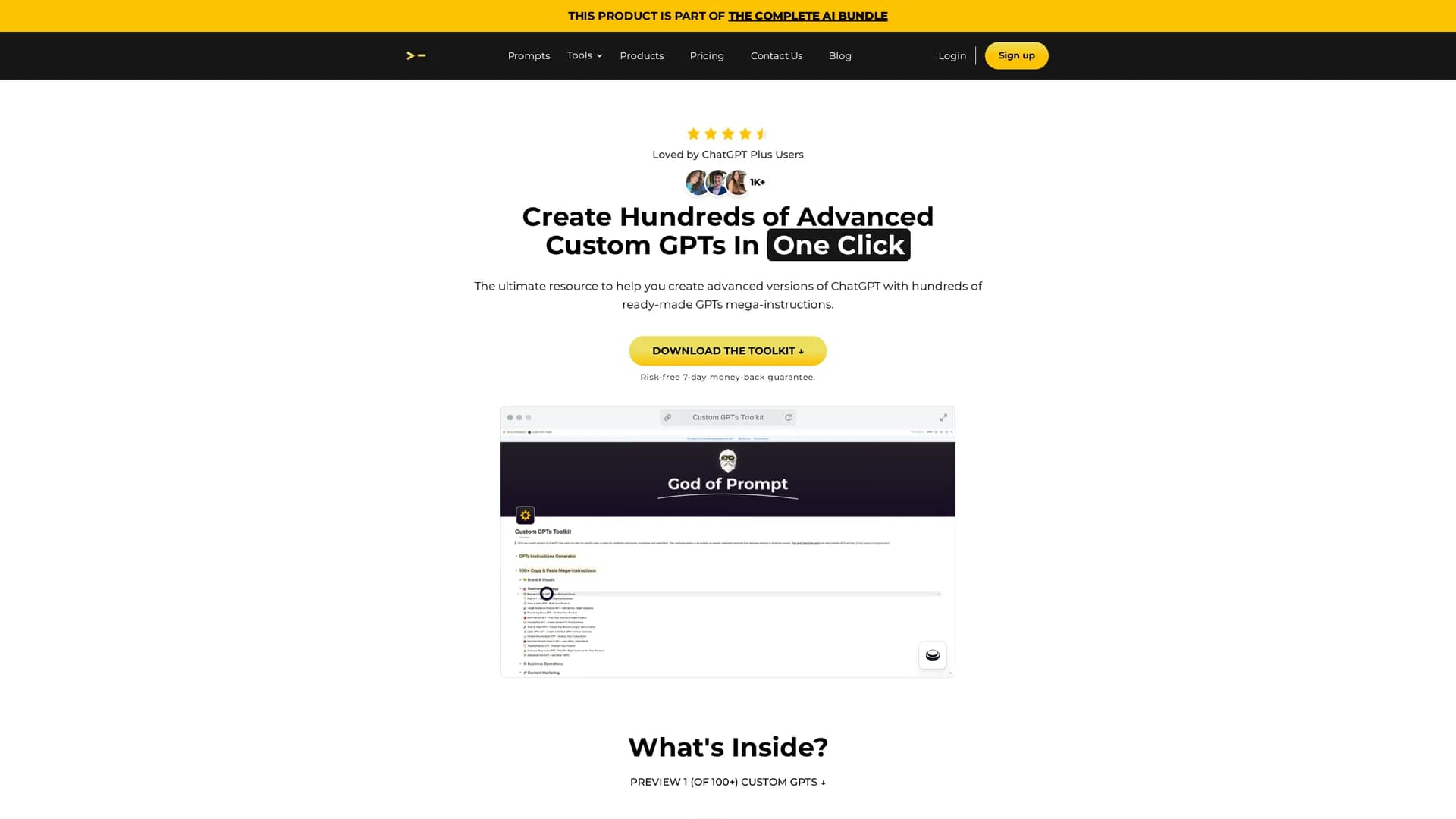 custom-gpts-toolkit homepage