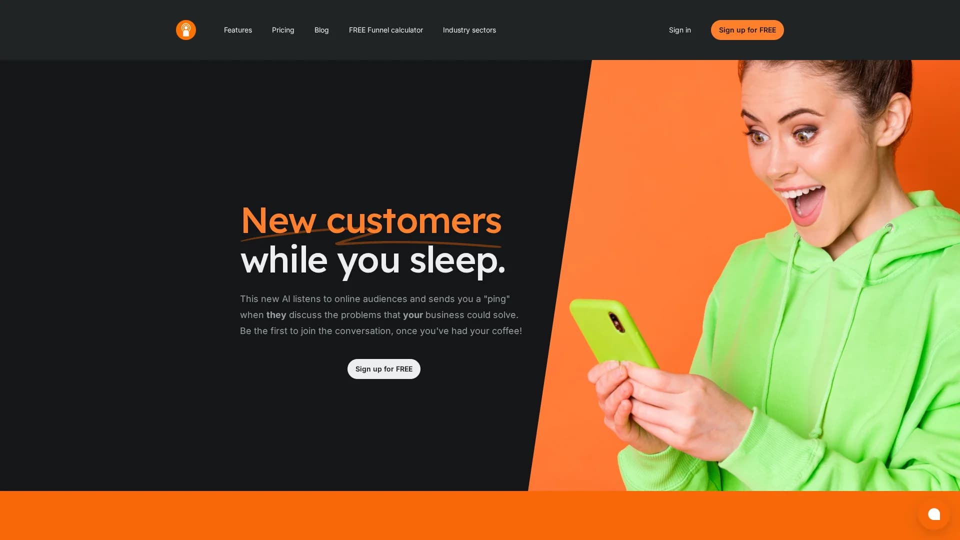 customerping homepage