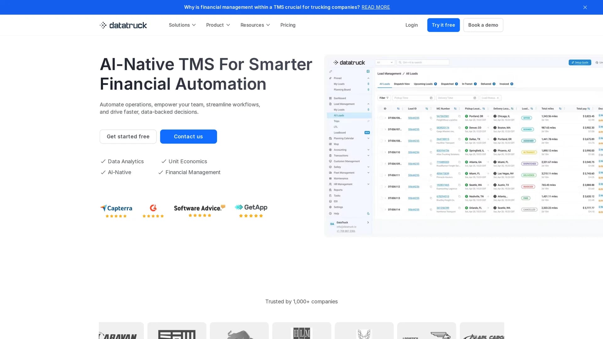 datatruck homepage