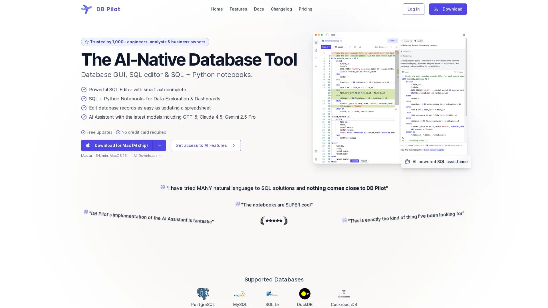 db-pilot homepage