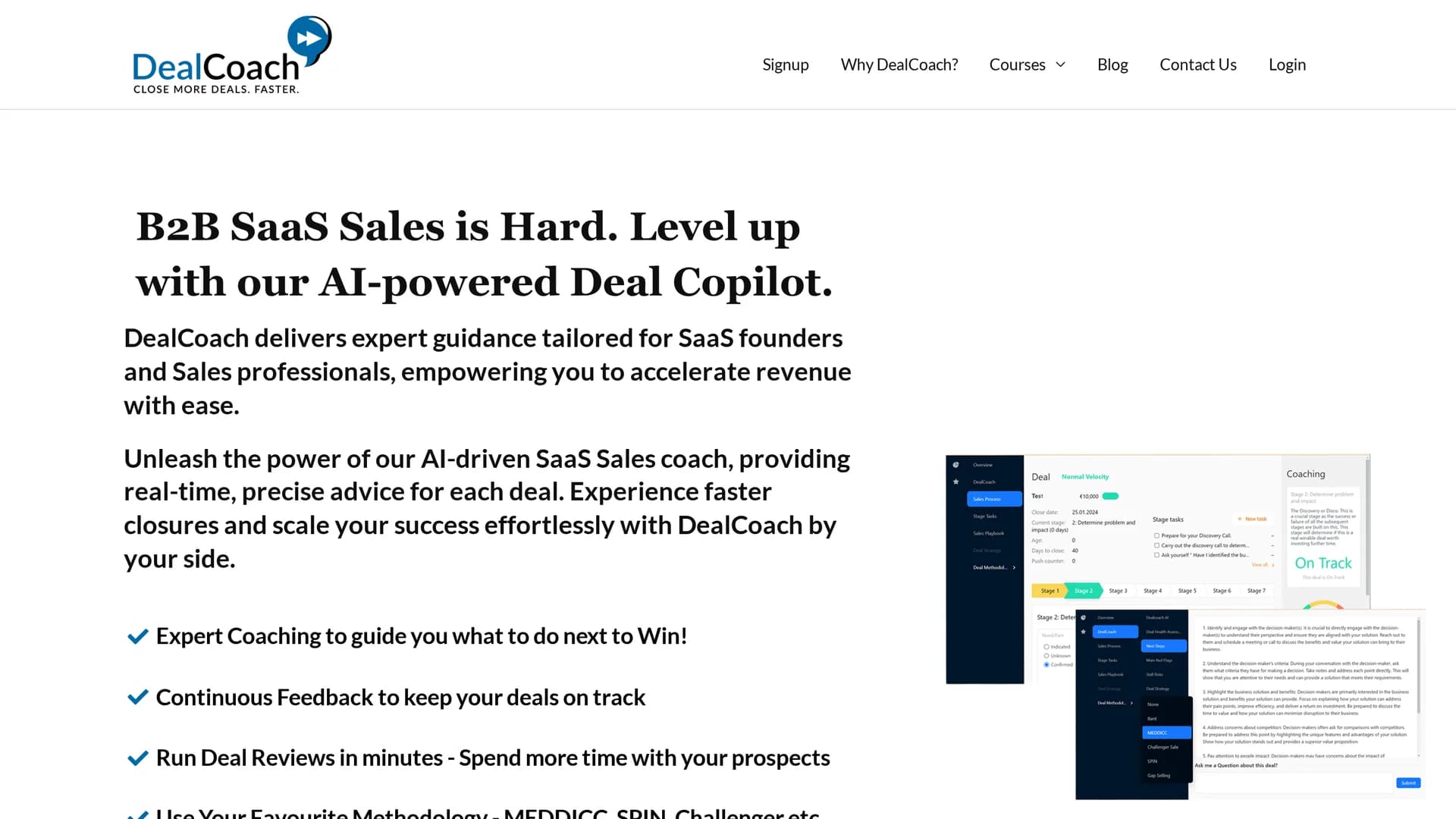 dealcoach homepage
