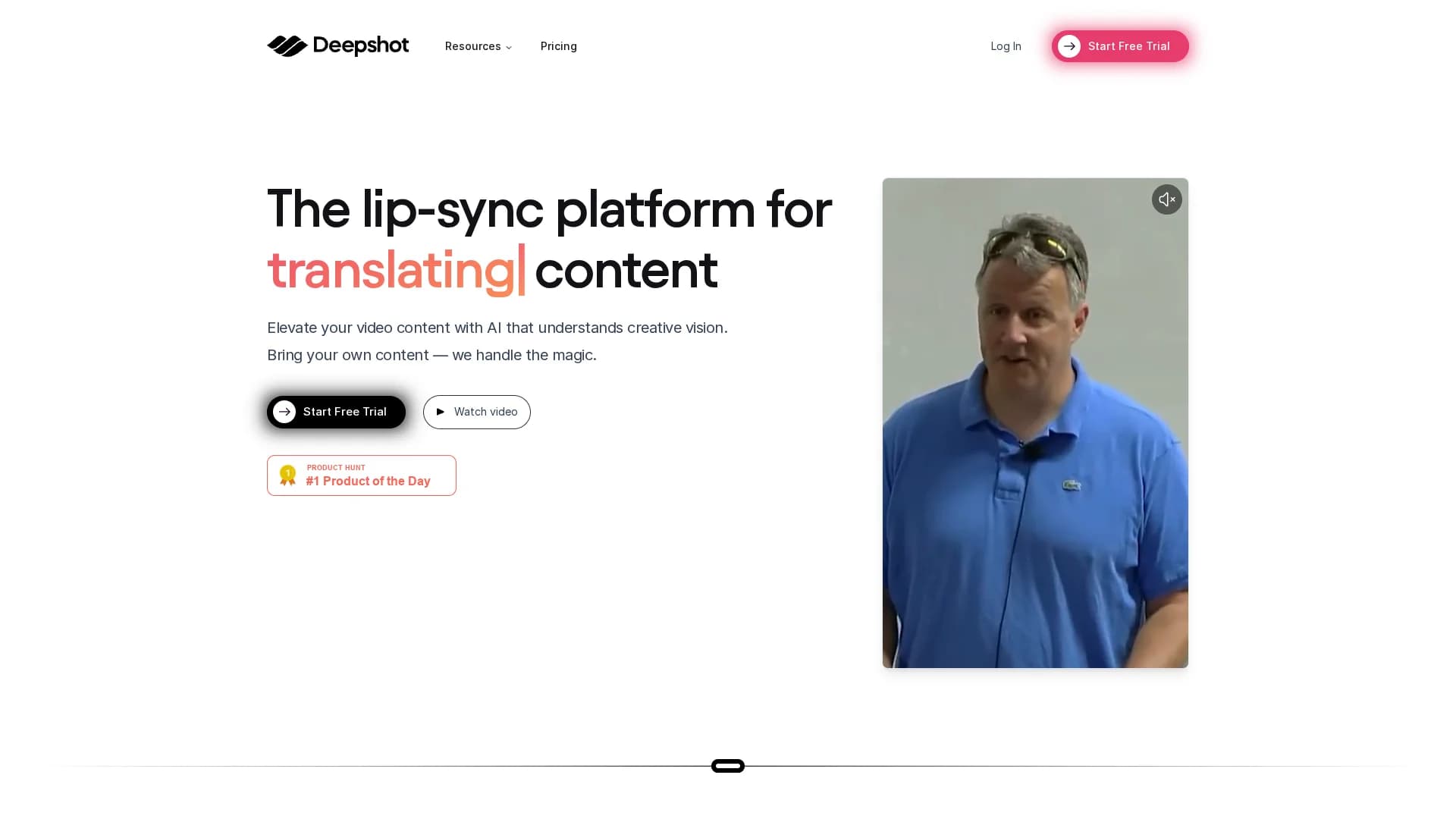 deepshot homepage