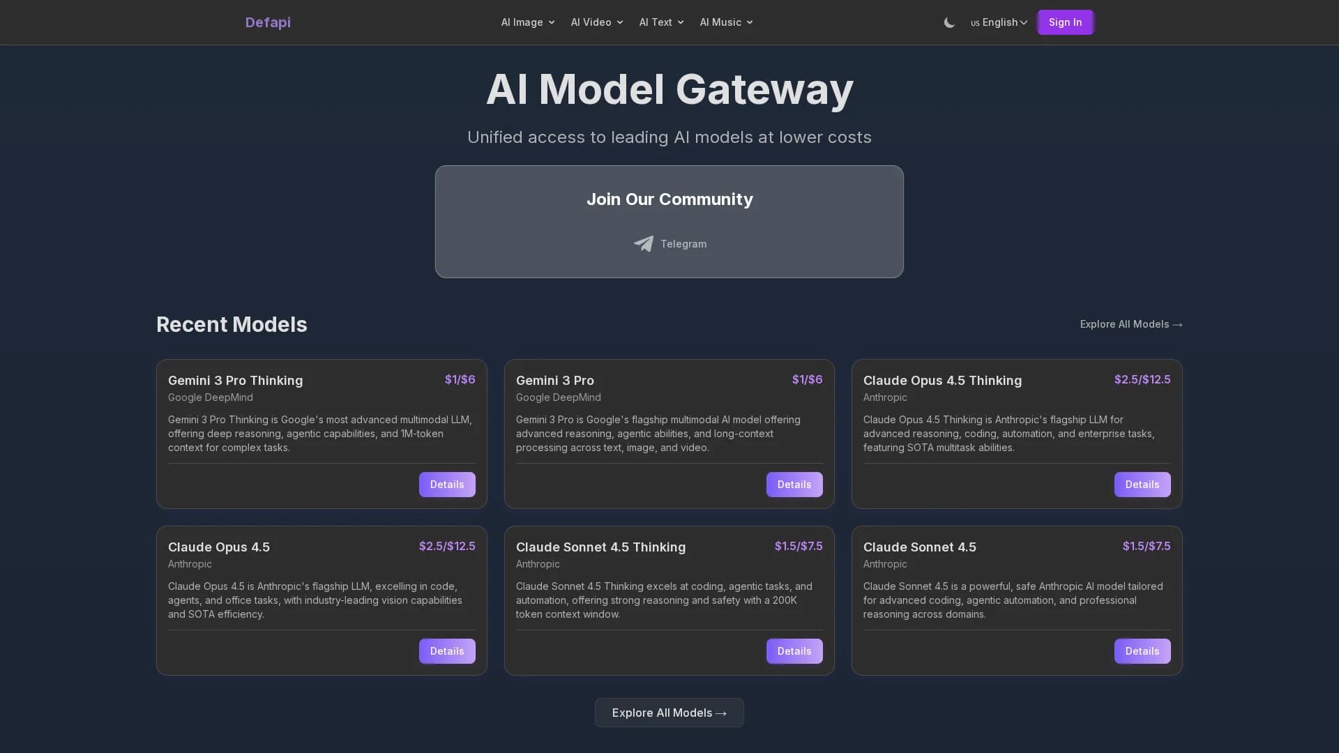 defapi homepage