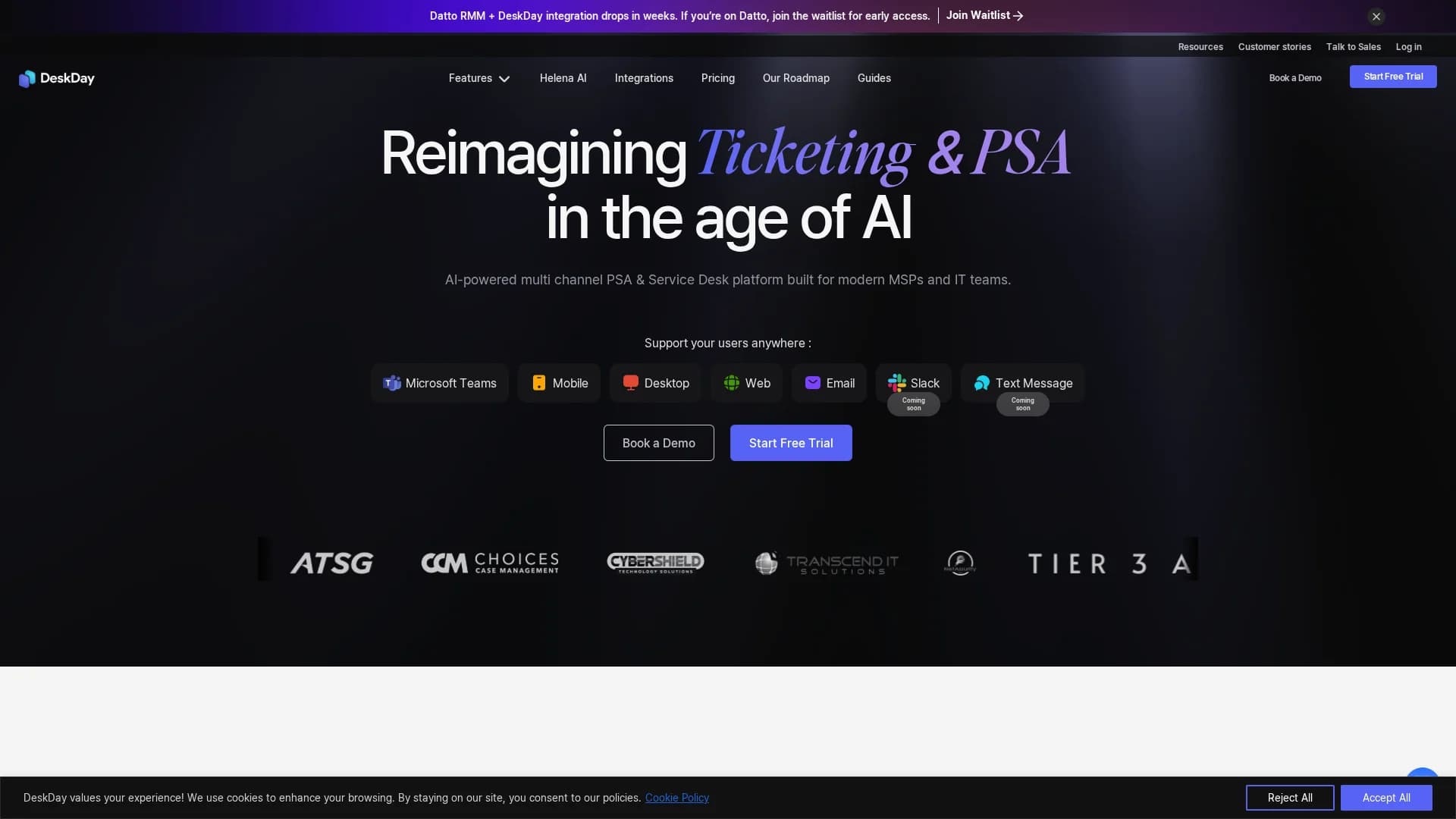 deskday homepage