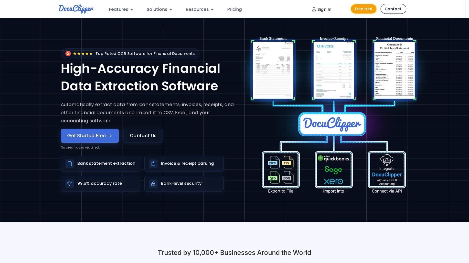 docuclipper homepage