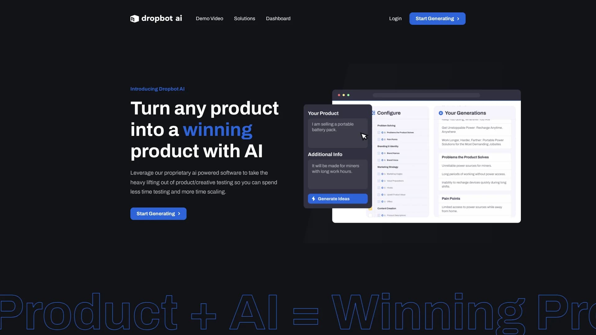 dropbotai homepage