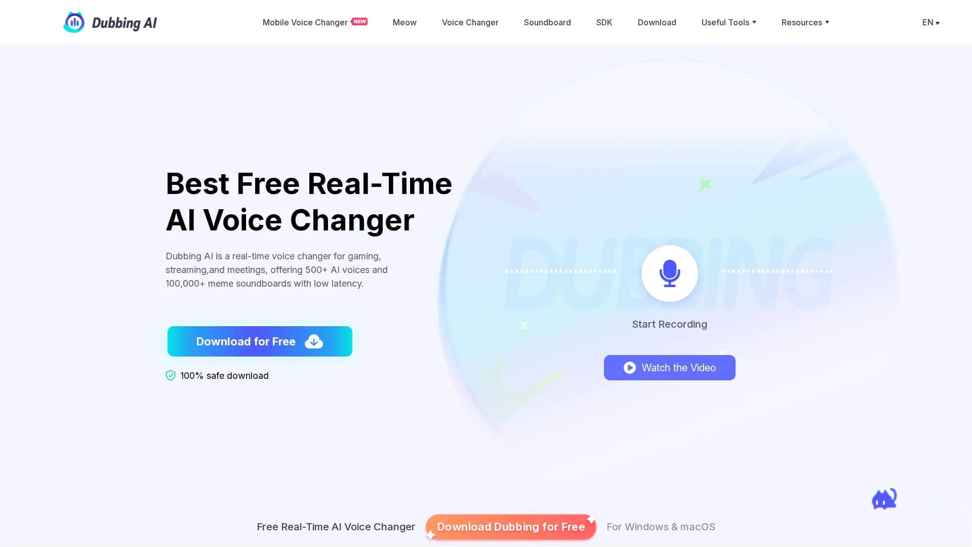 dubbing-ai homepage
