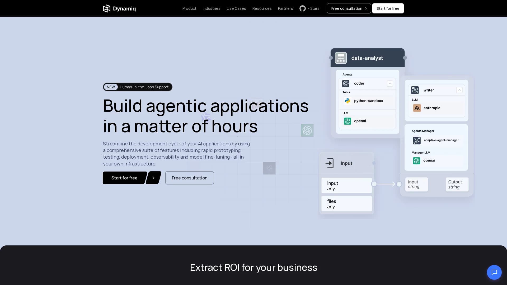 dynamiq homepage