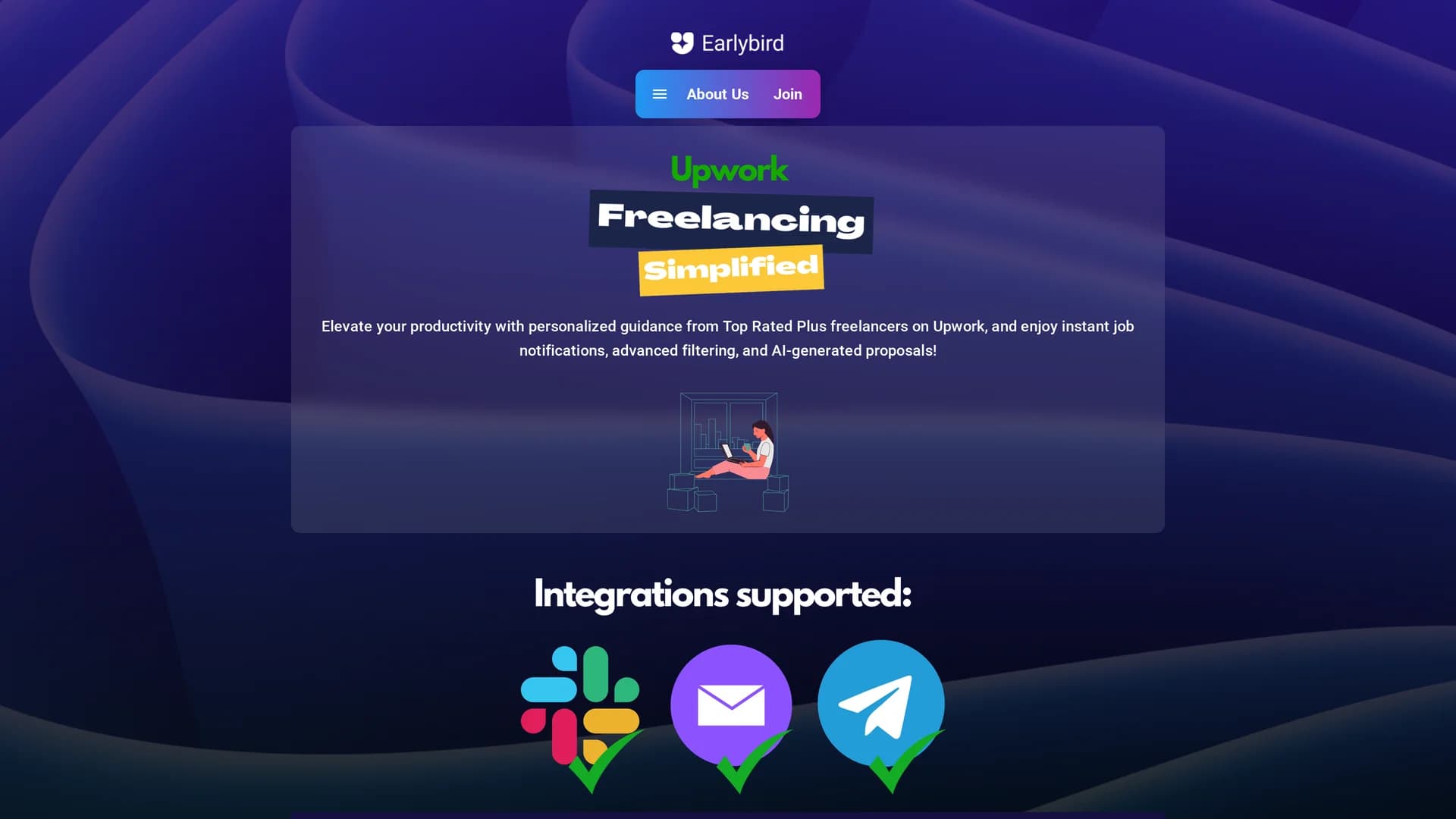 earlybird homepage