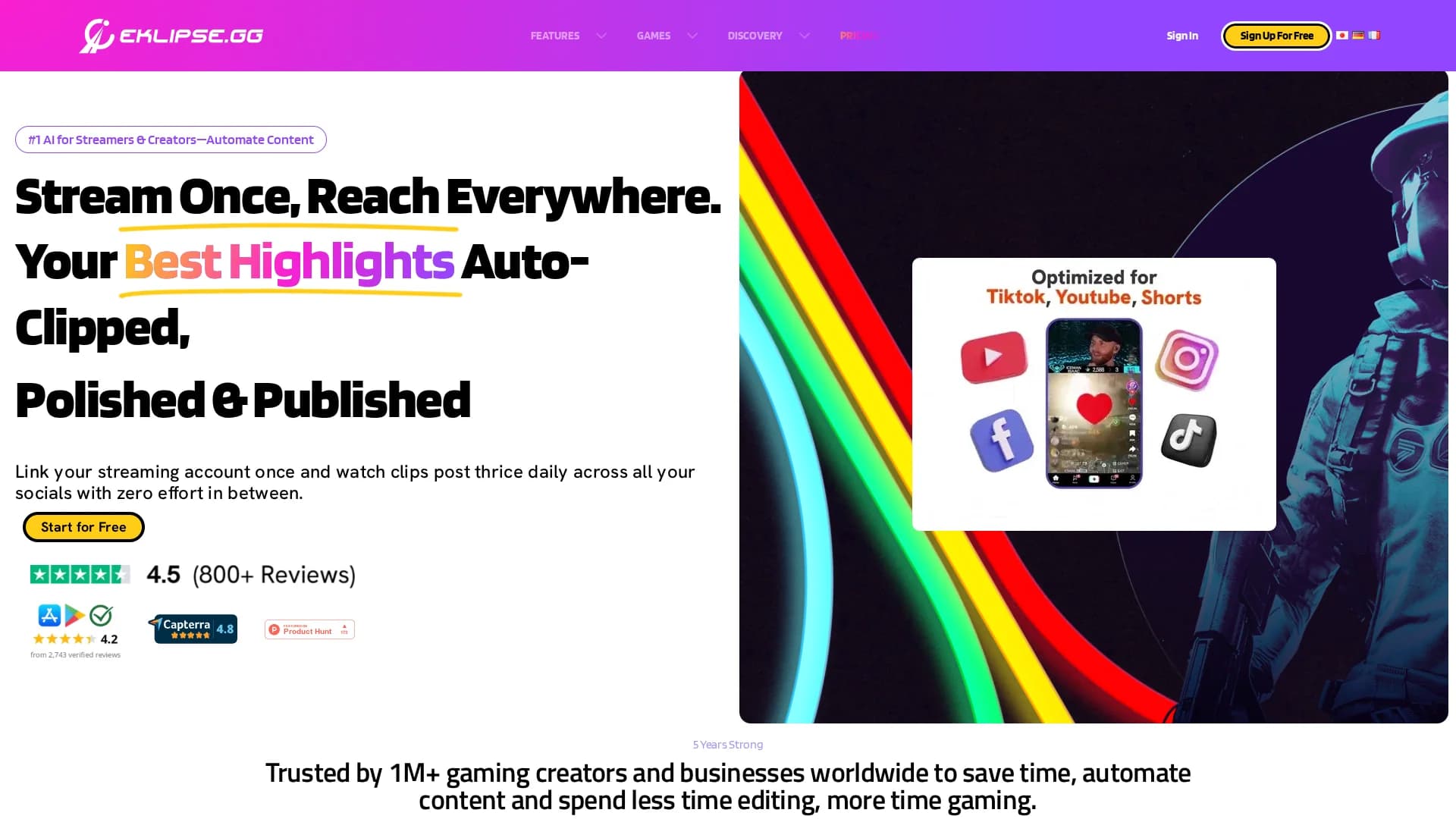 eklipse-gg homepage