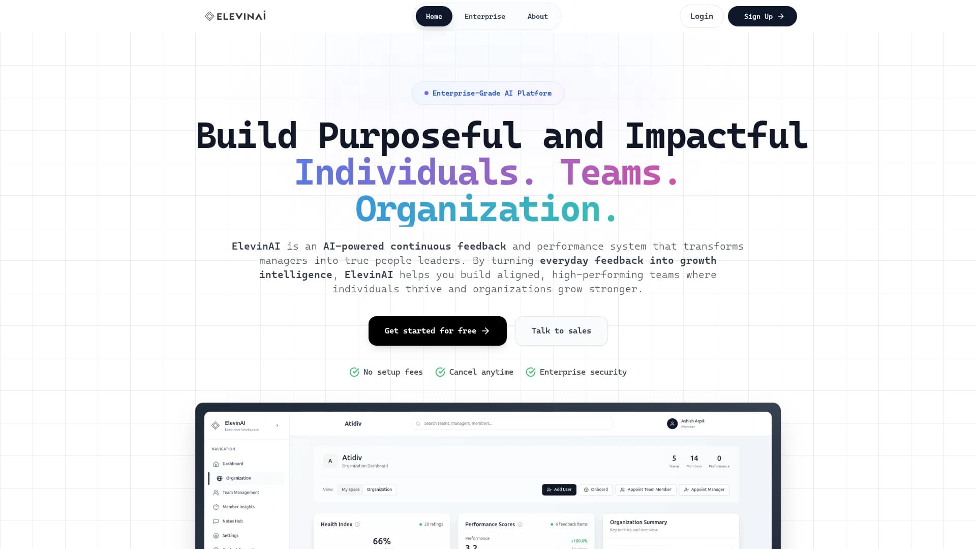 elevin-ai homepage