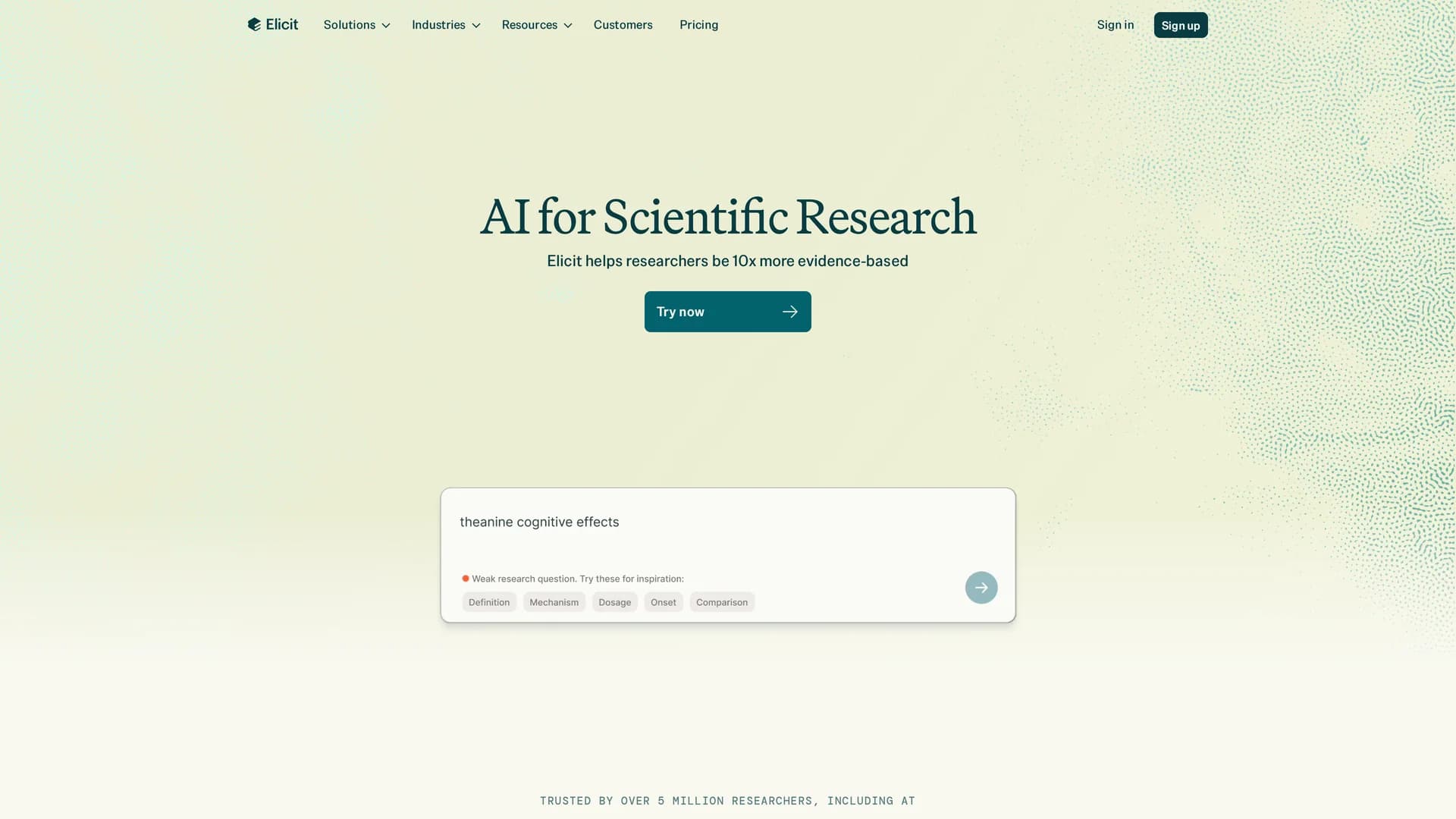 elicit homepage