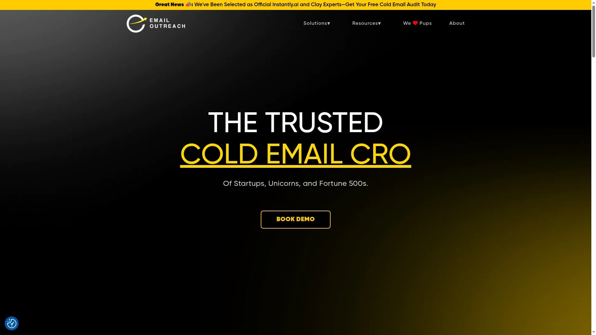 email-outreach homepage