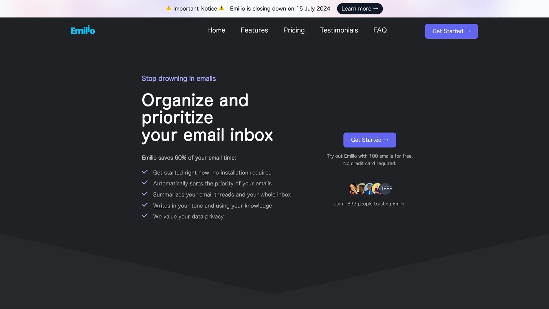 emilio homepage