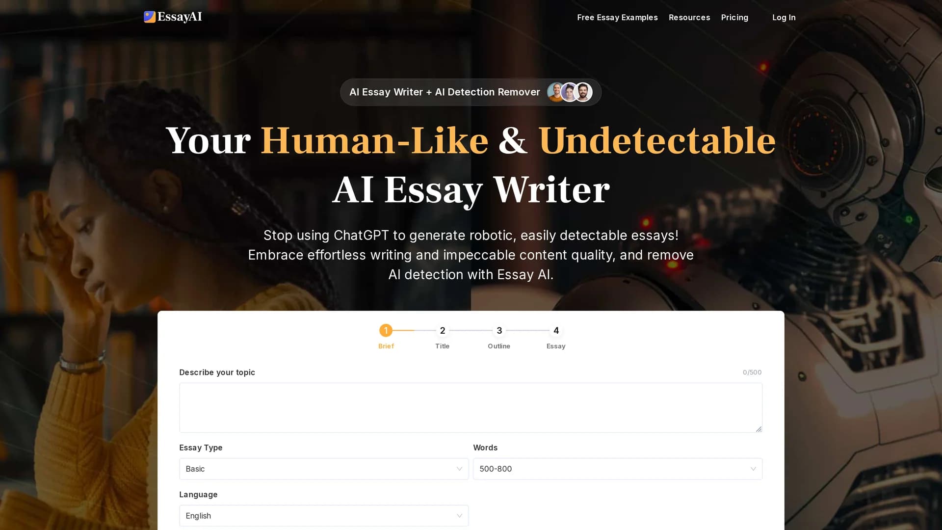 essayai-ai homepage