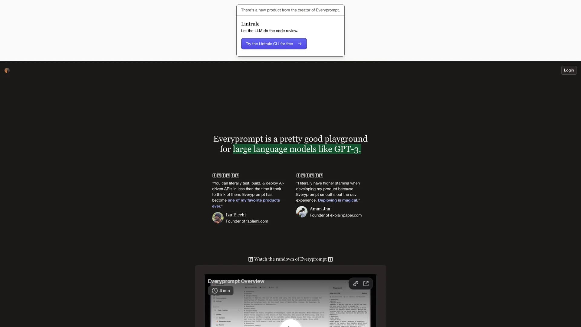 everyprompt homepage