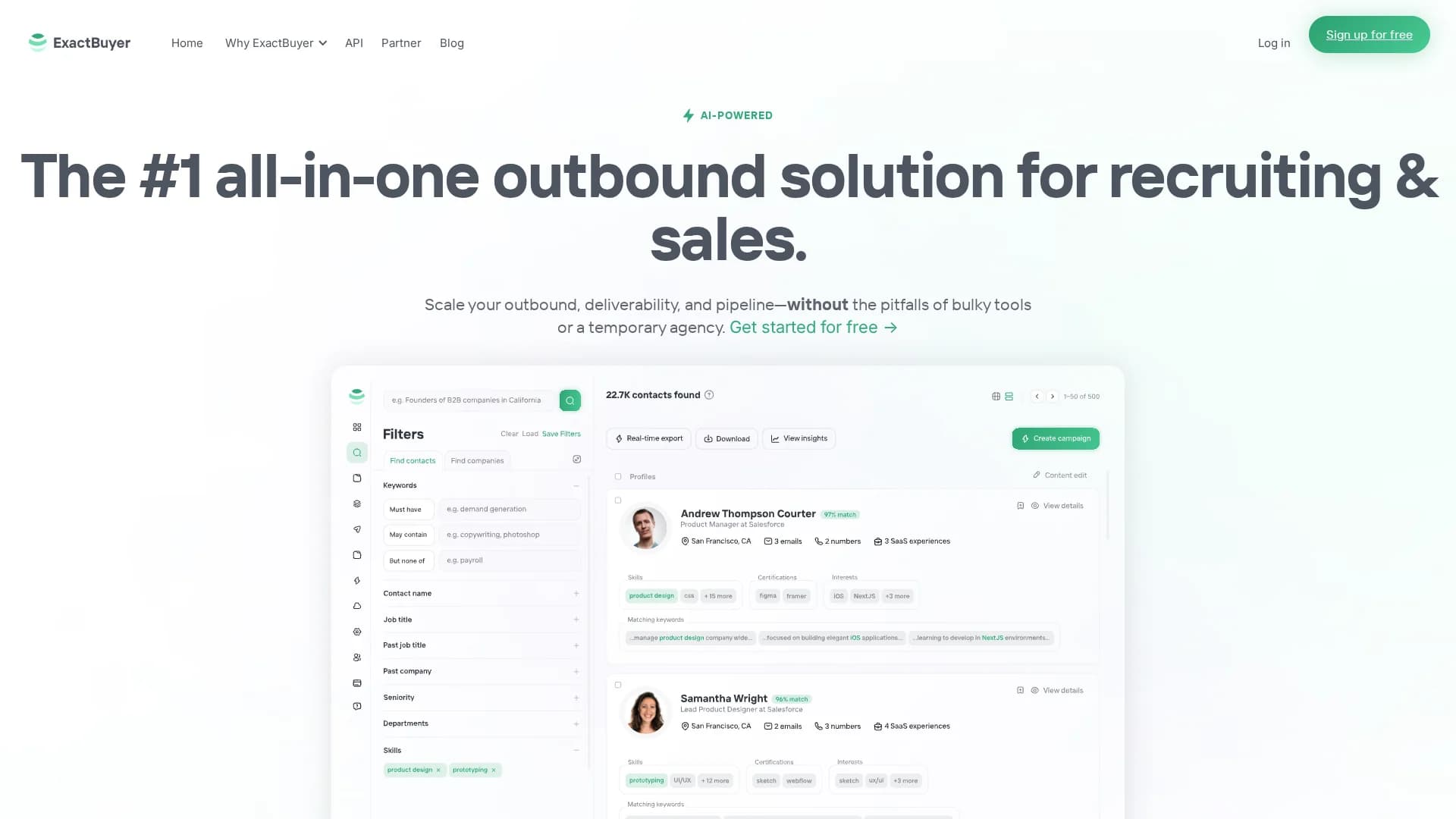 exactbuyer-search homepage