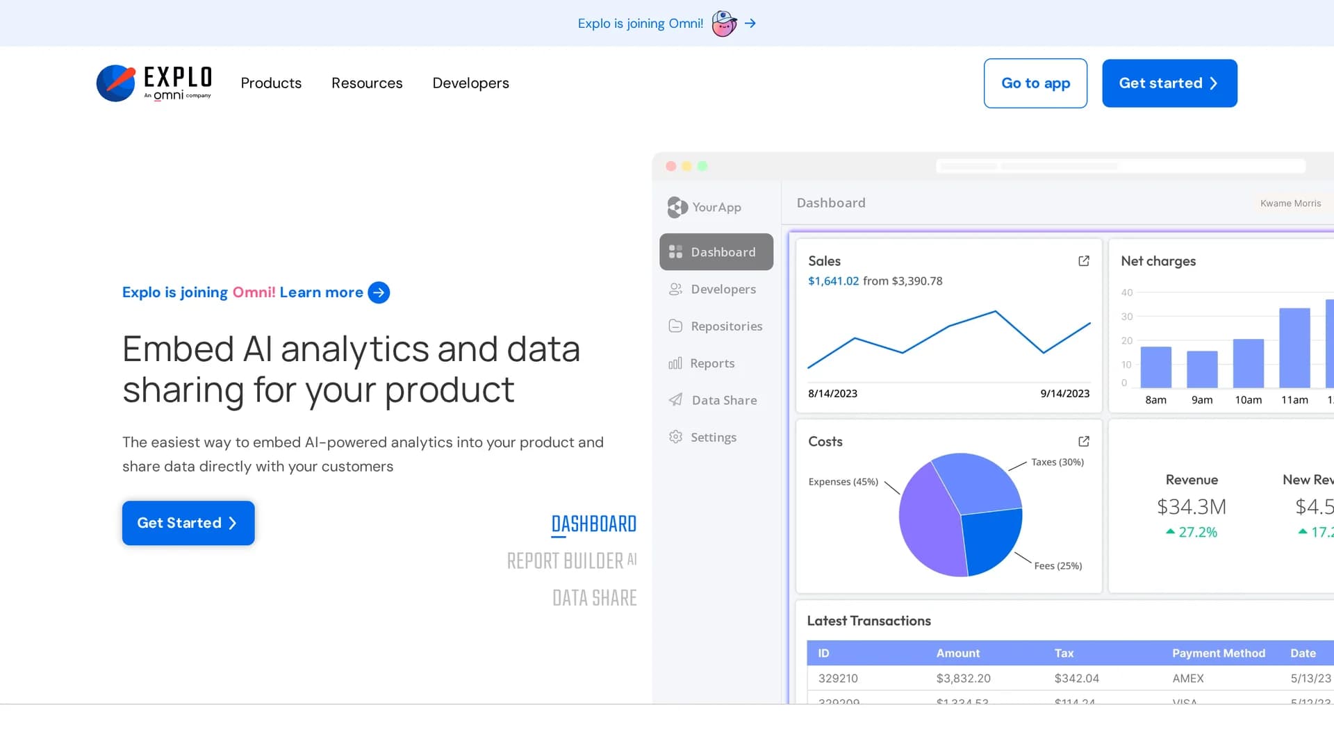 explo homepage