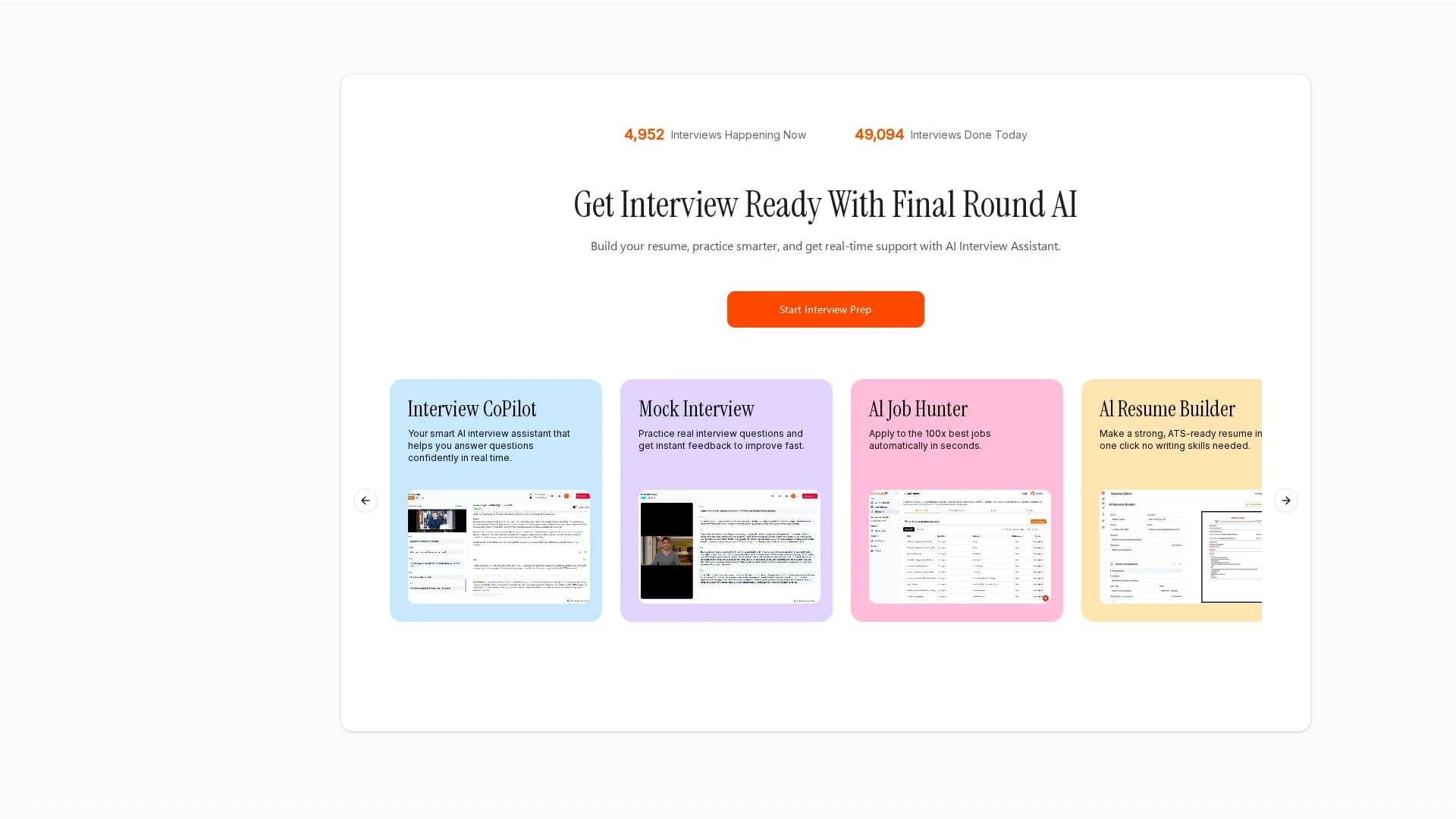 final-round-ai homepage