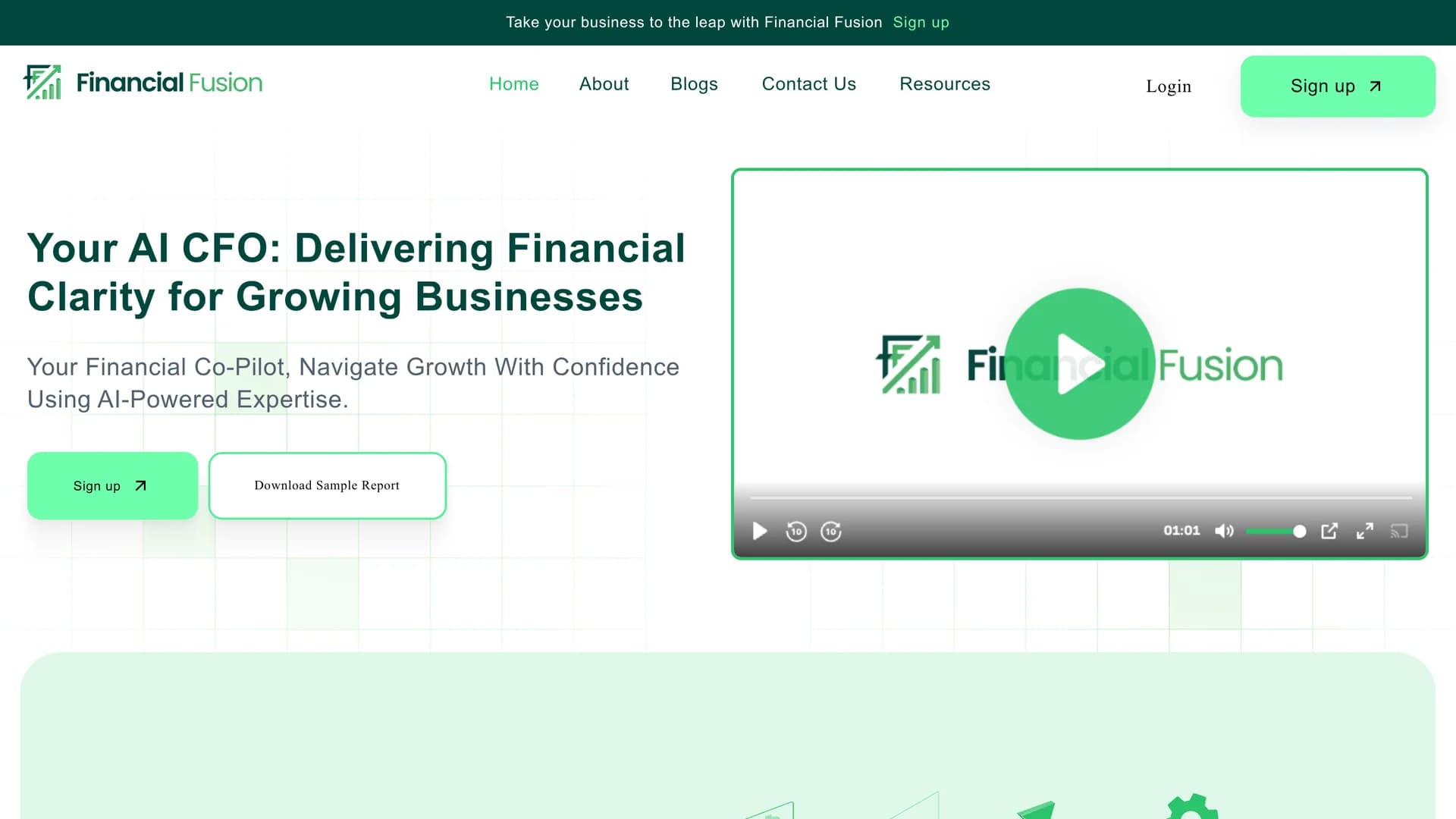 financial-fusion homepage