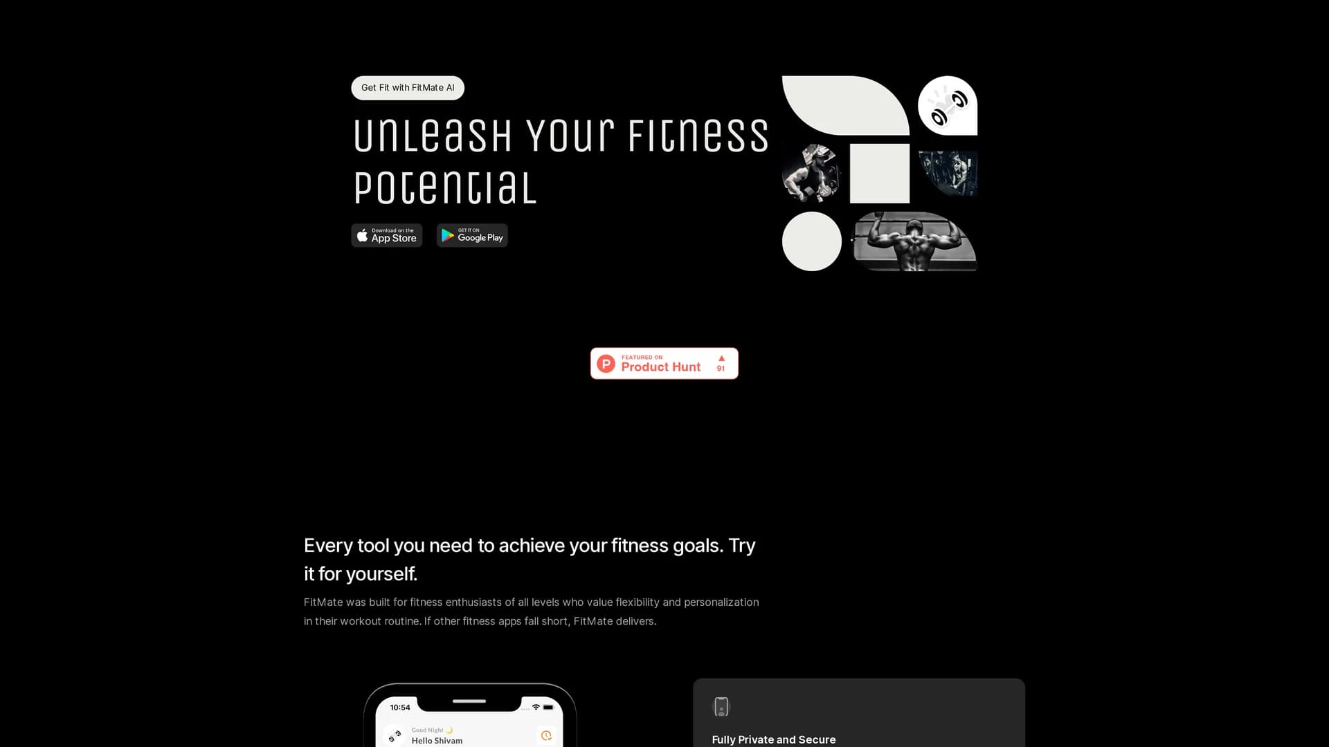 fitmate-ai homepage