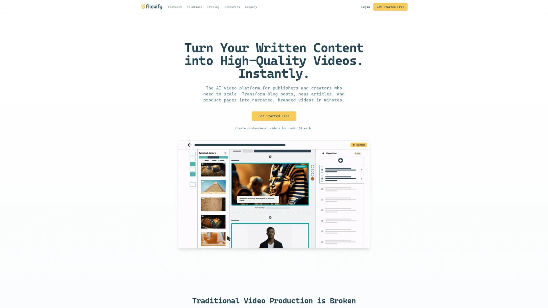 flickify homepage
