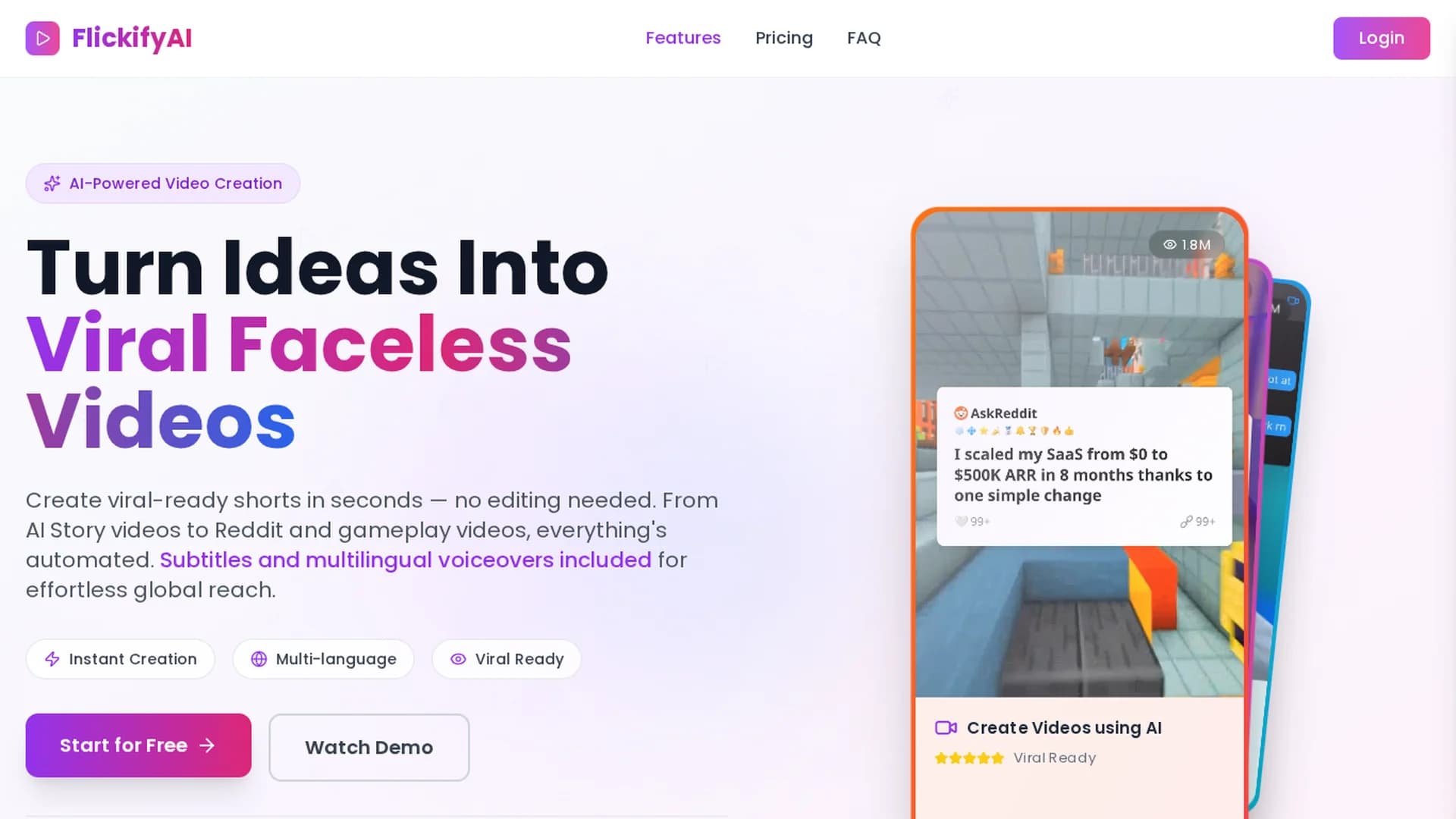 flickifyai homepage