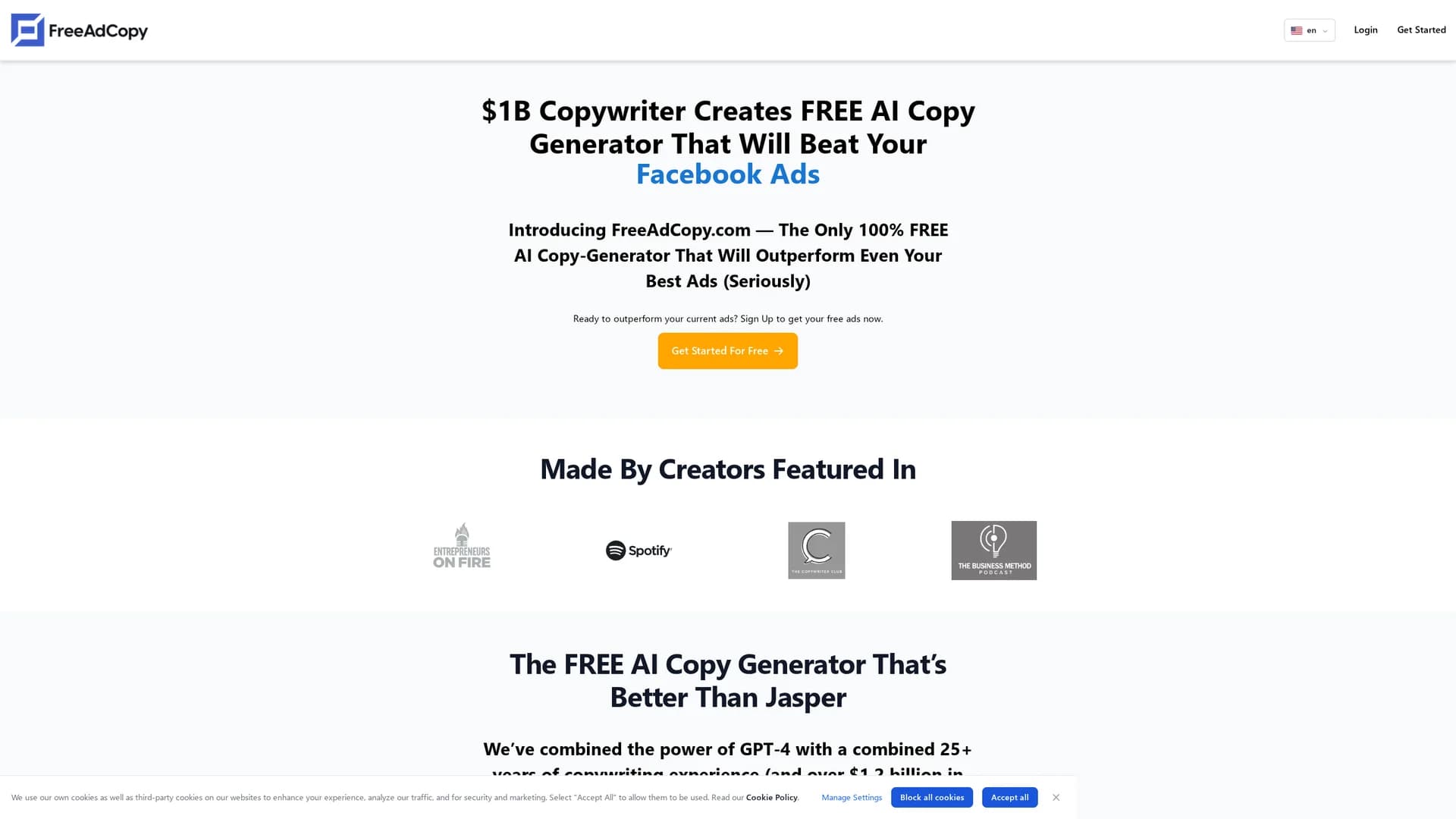 freeadcopy-com homepage