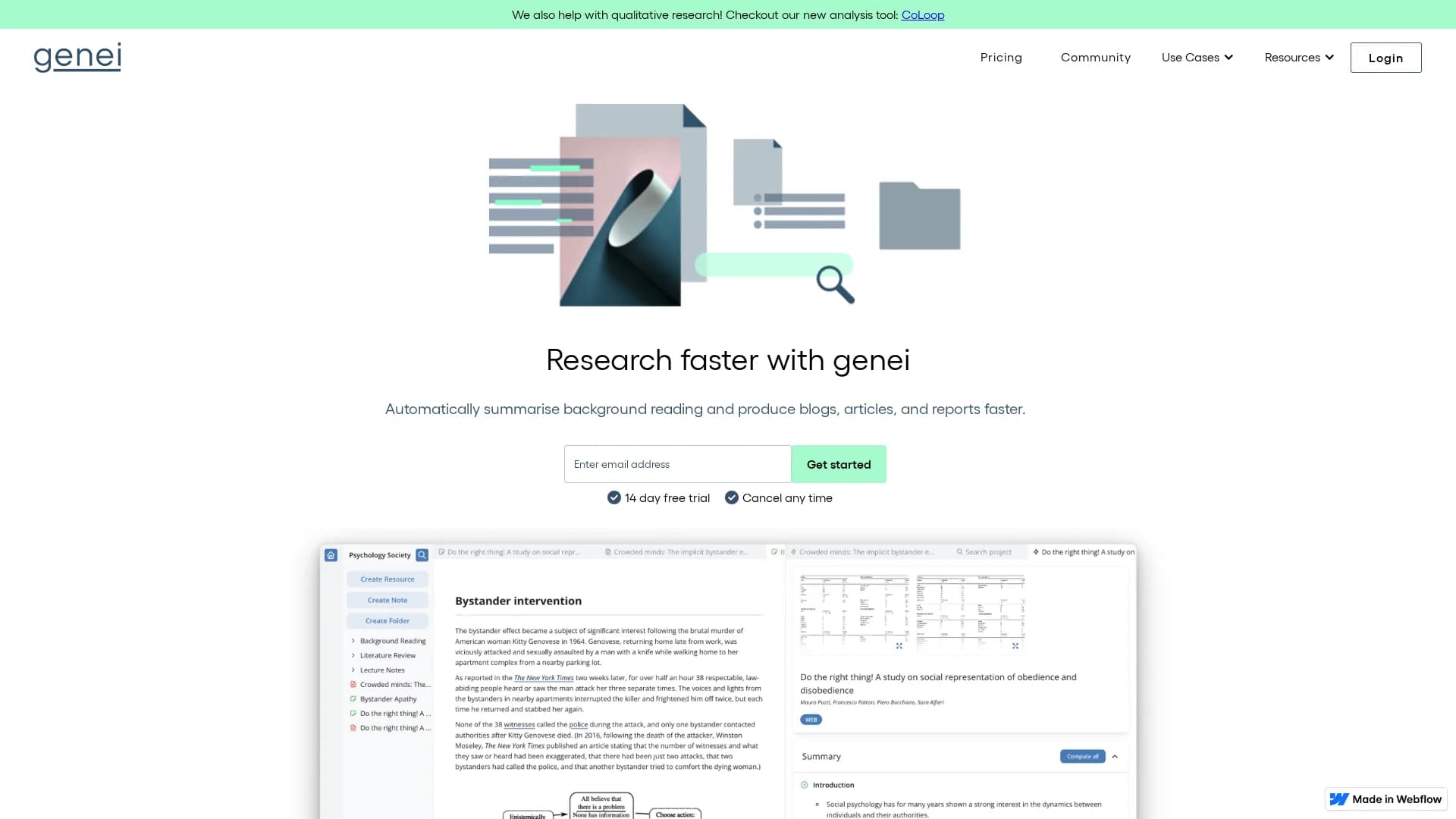 genei homepage