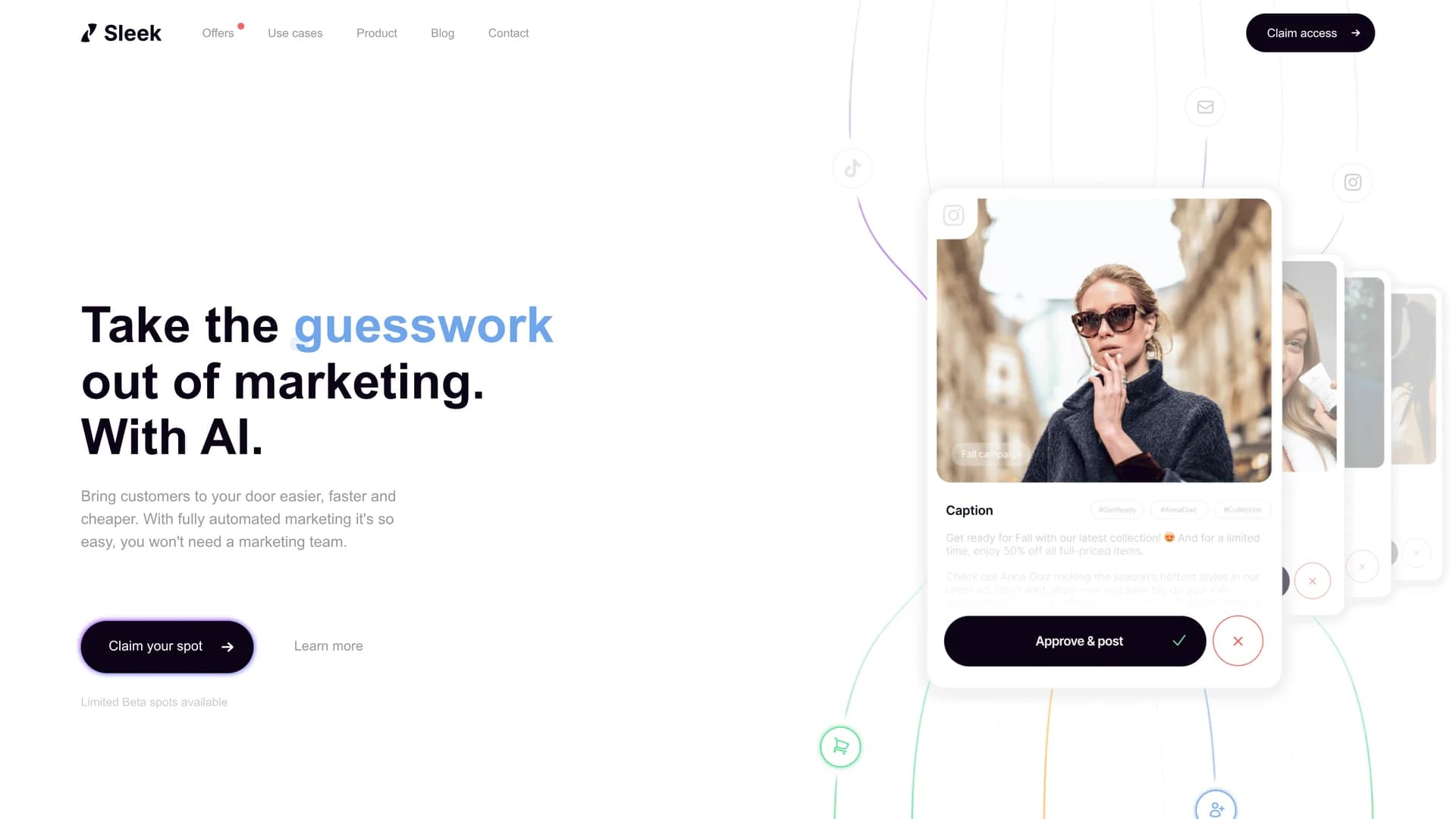 getsleek-ai homepage