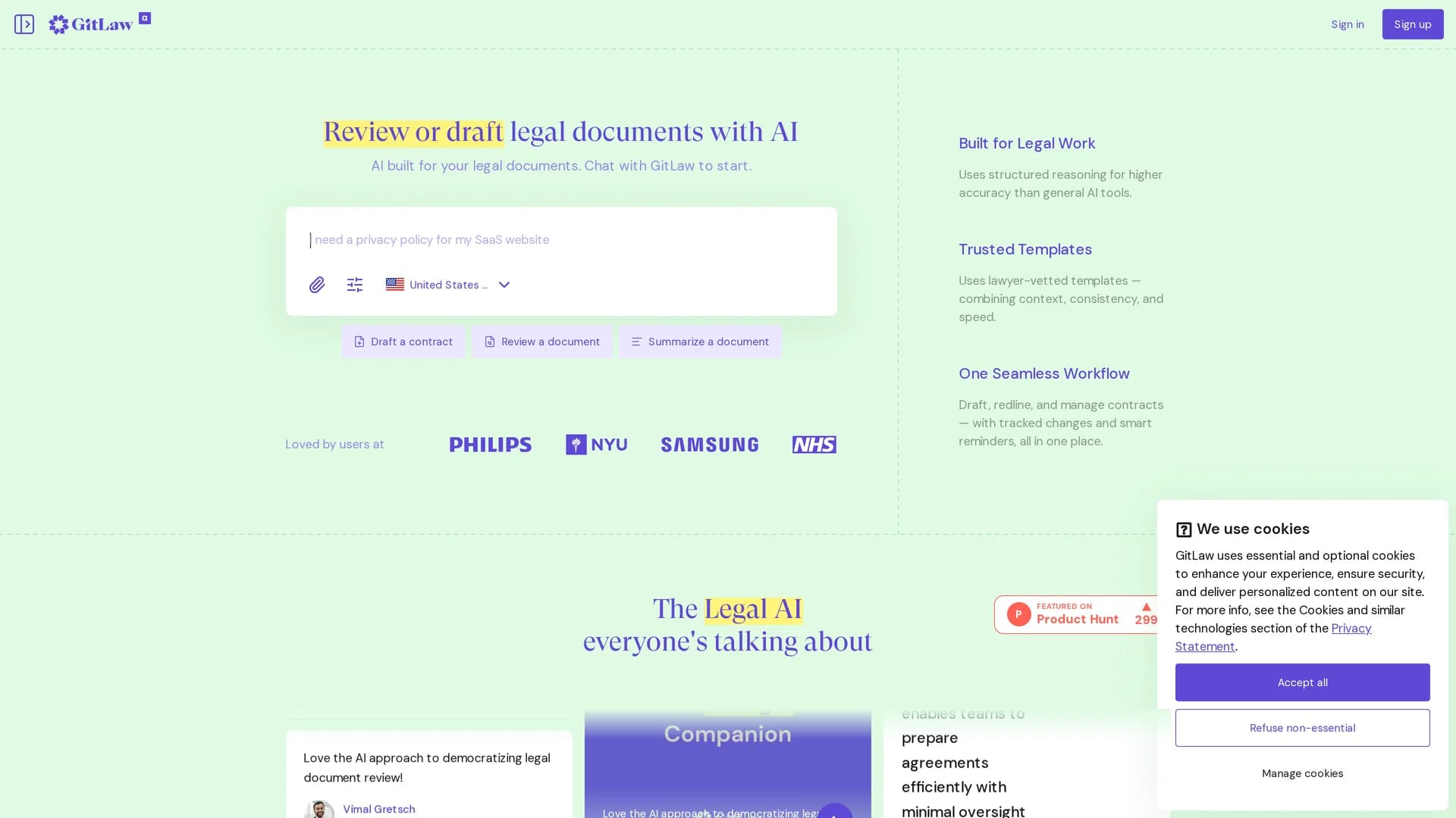 gitlaw homepage