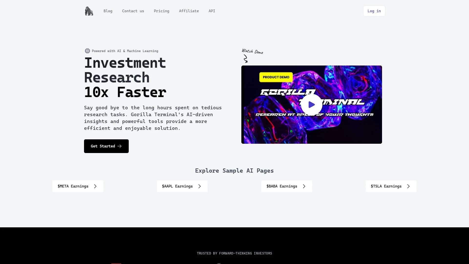 gorilla-terminal homepage