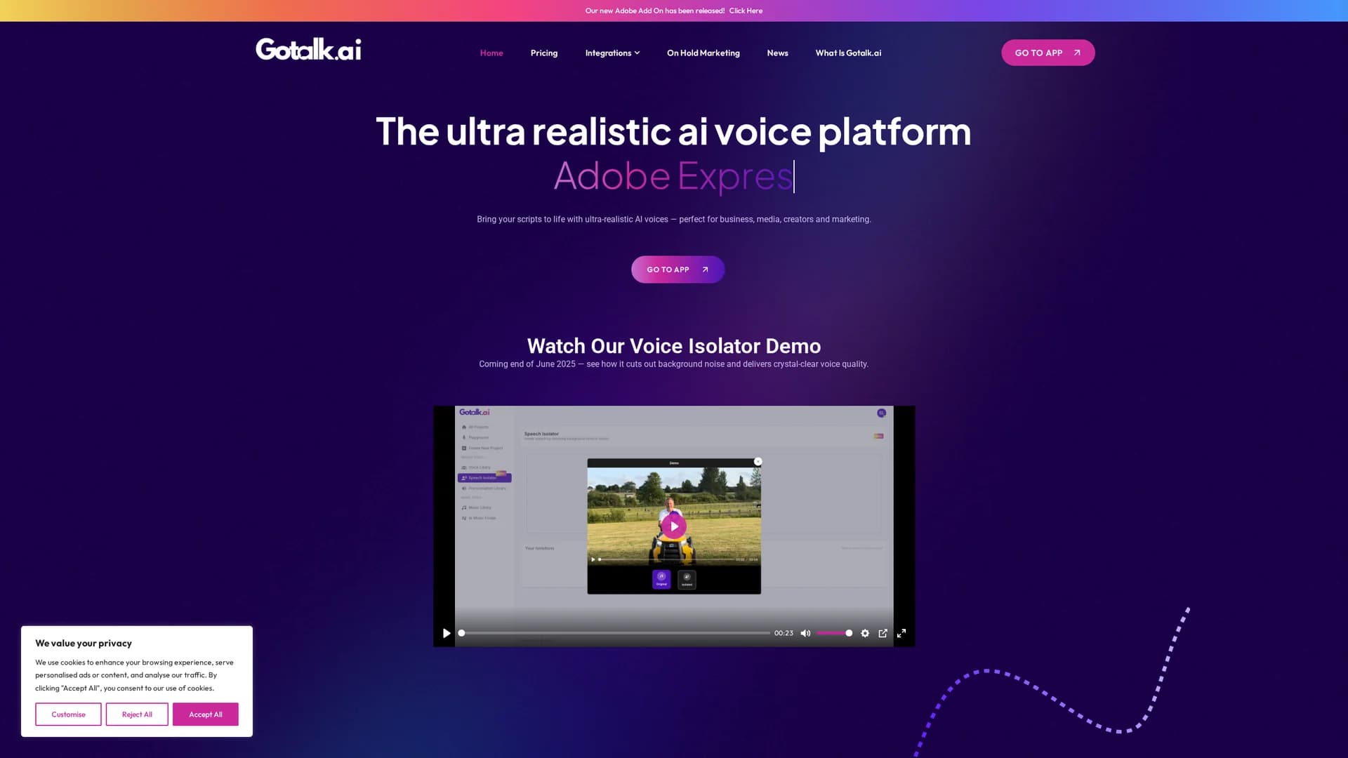 gotalk homepage