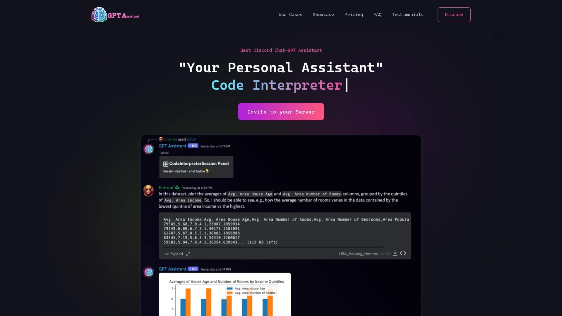gptassistant homepage
