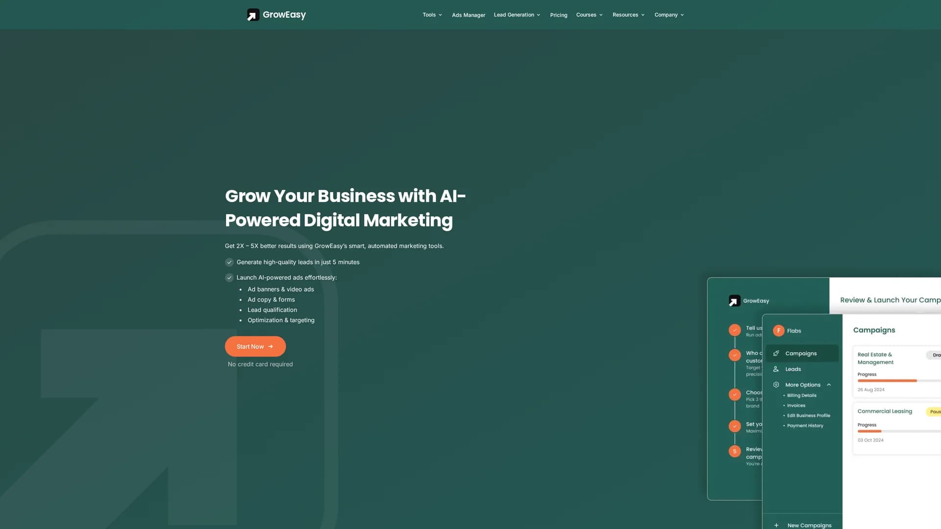 groweasy homepage