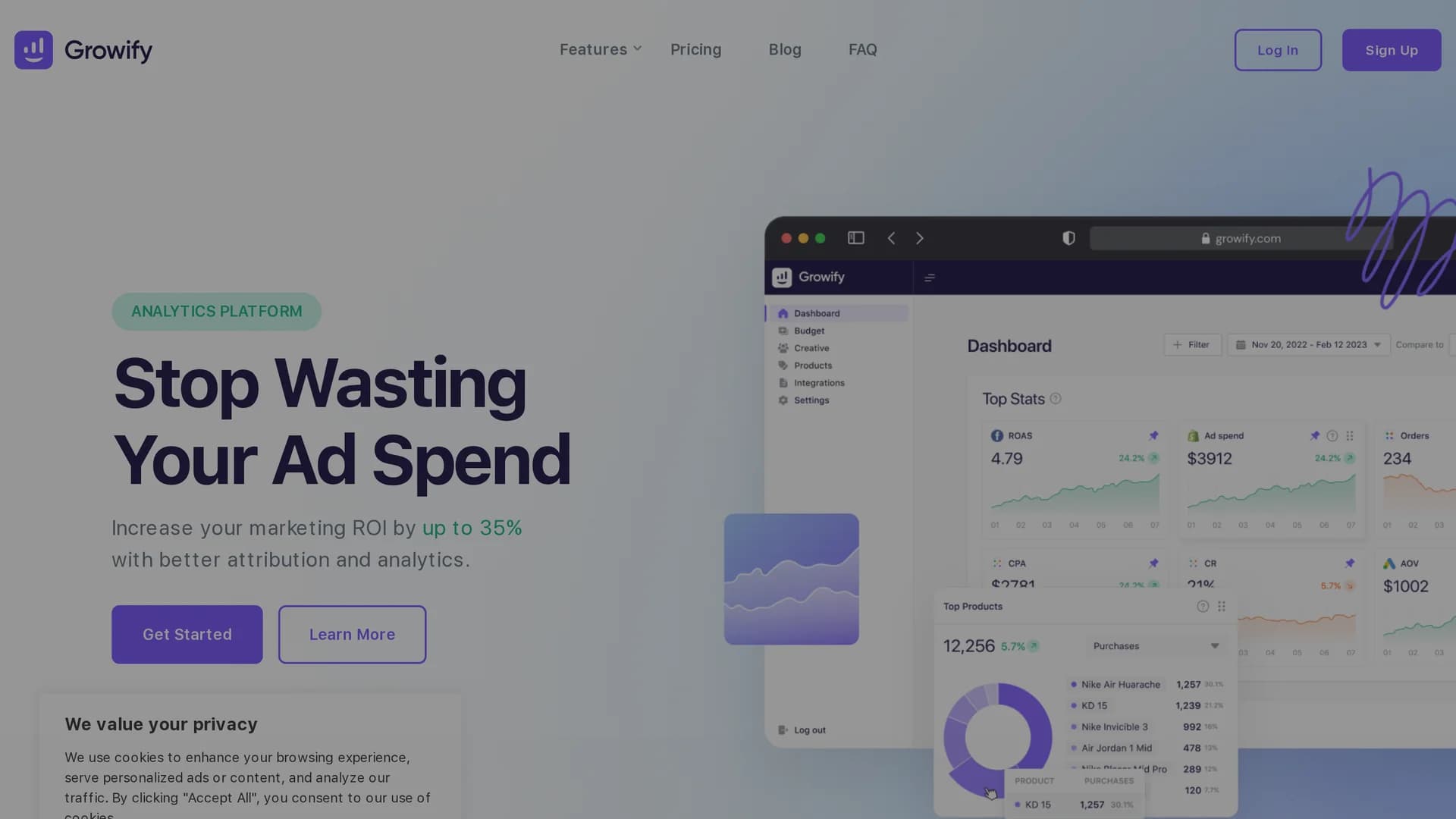 growify homepage