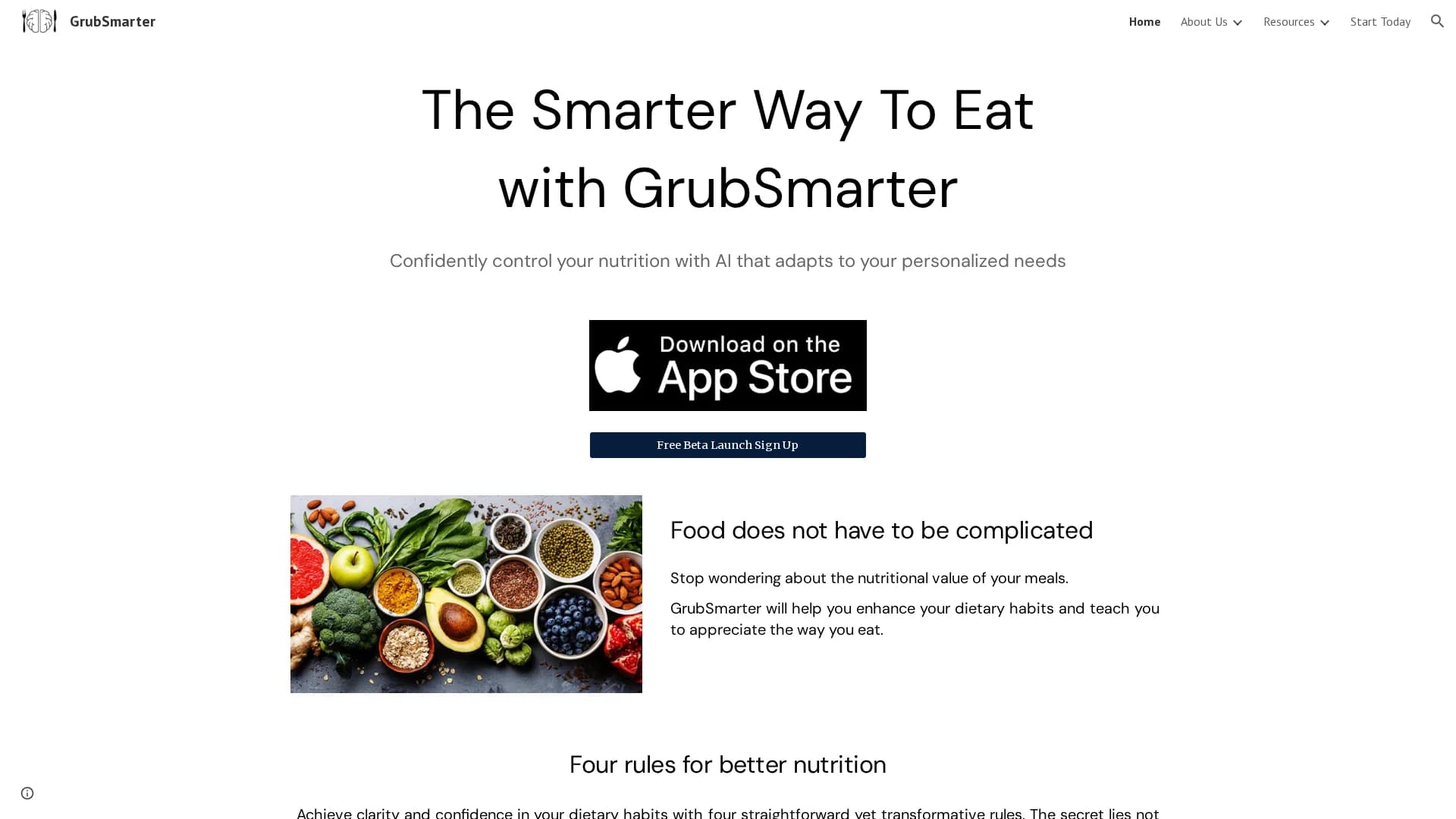 grubsmarter homepage