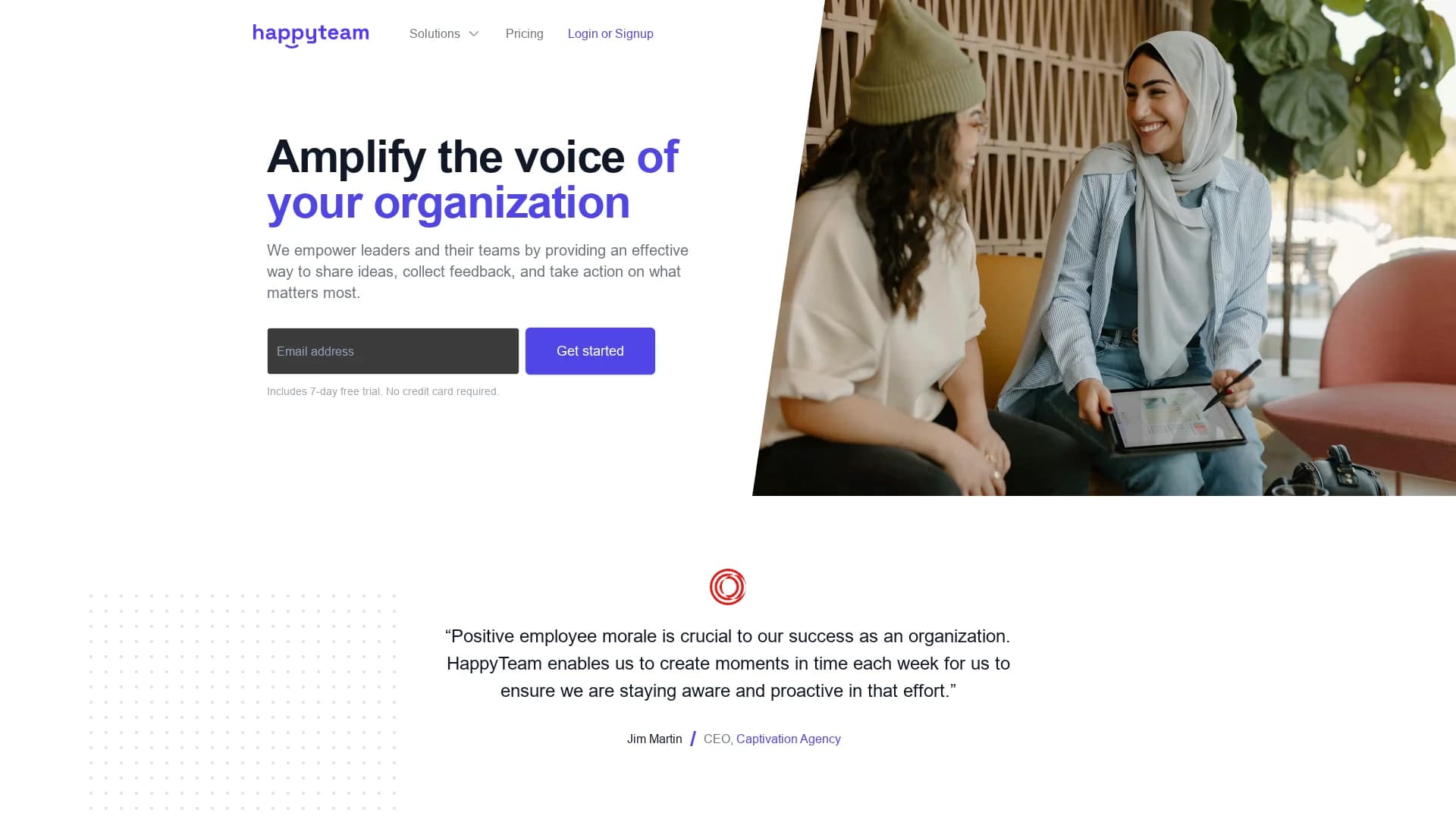 happyteam-ai homepage