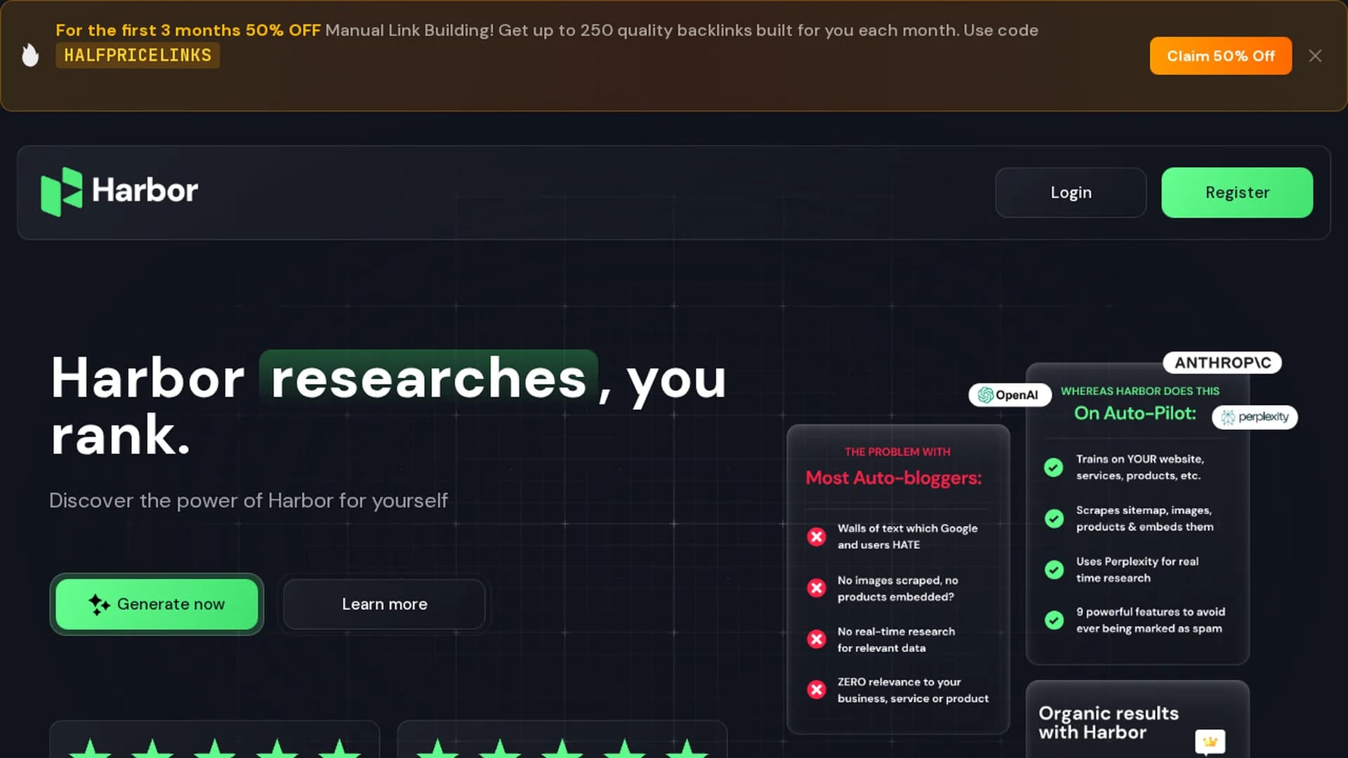 harborseo-ai homepage
