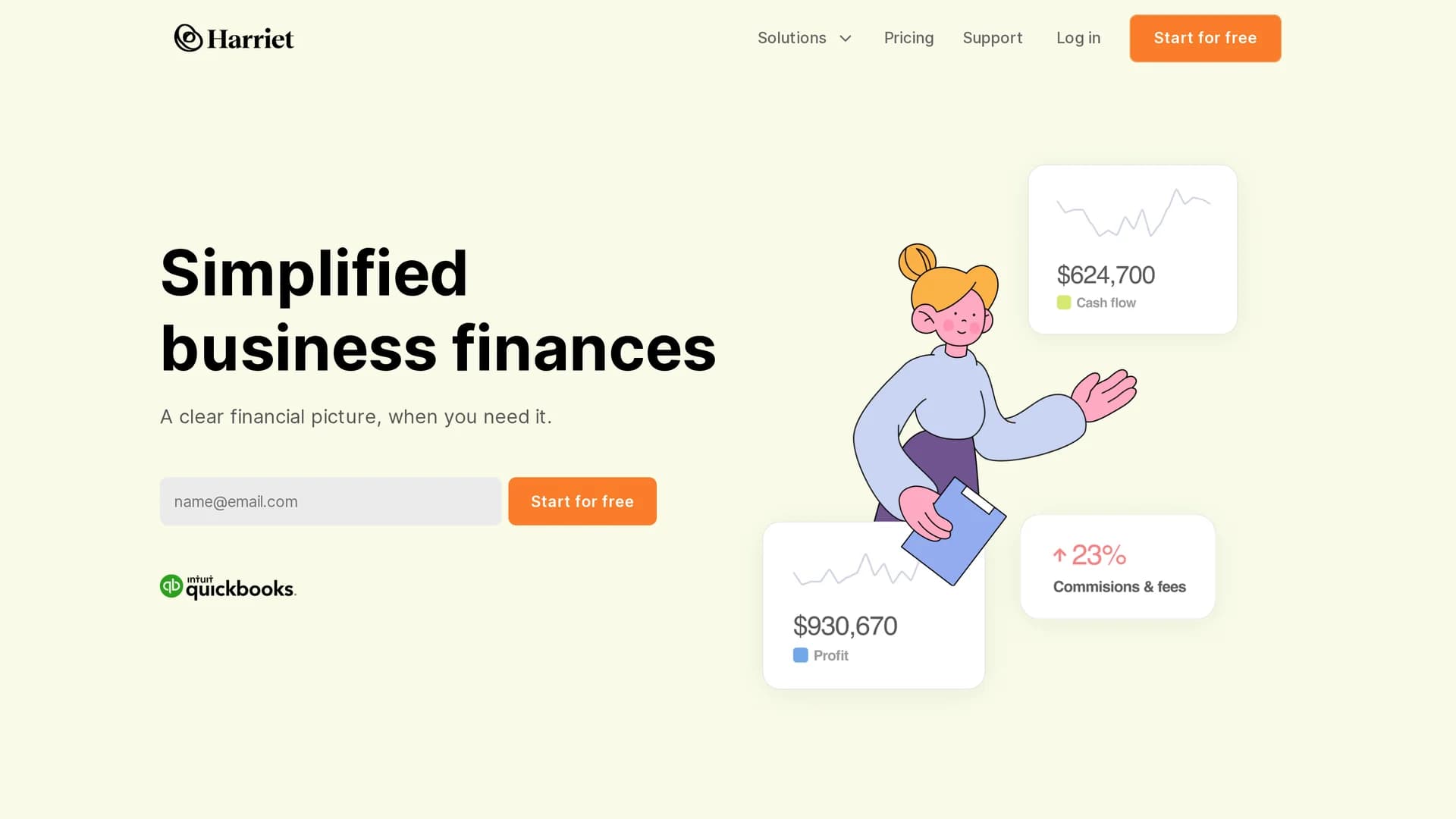 harriet-ai homepage