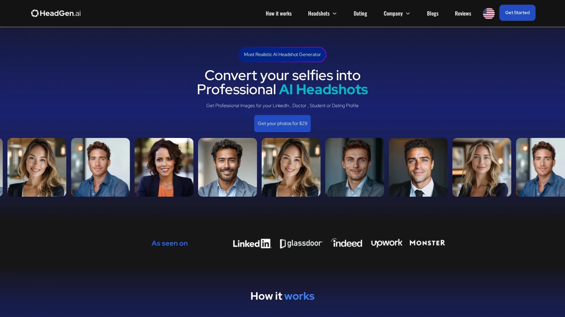 headgen-ai homepage