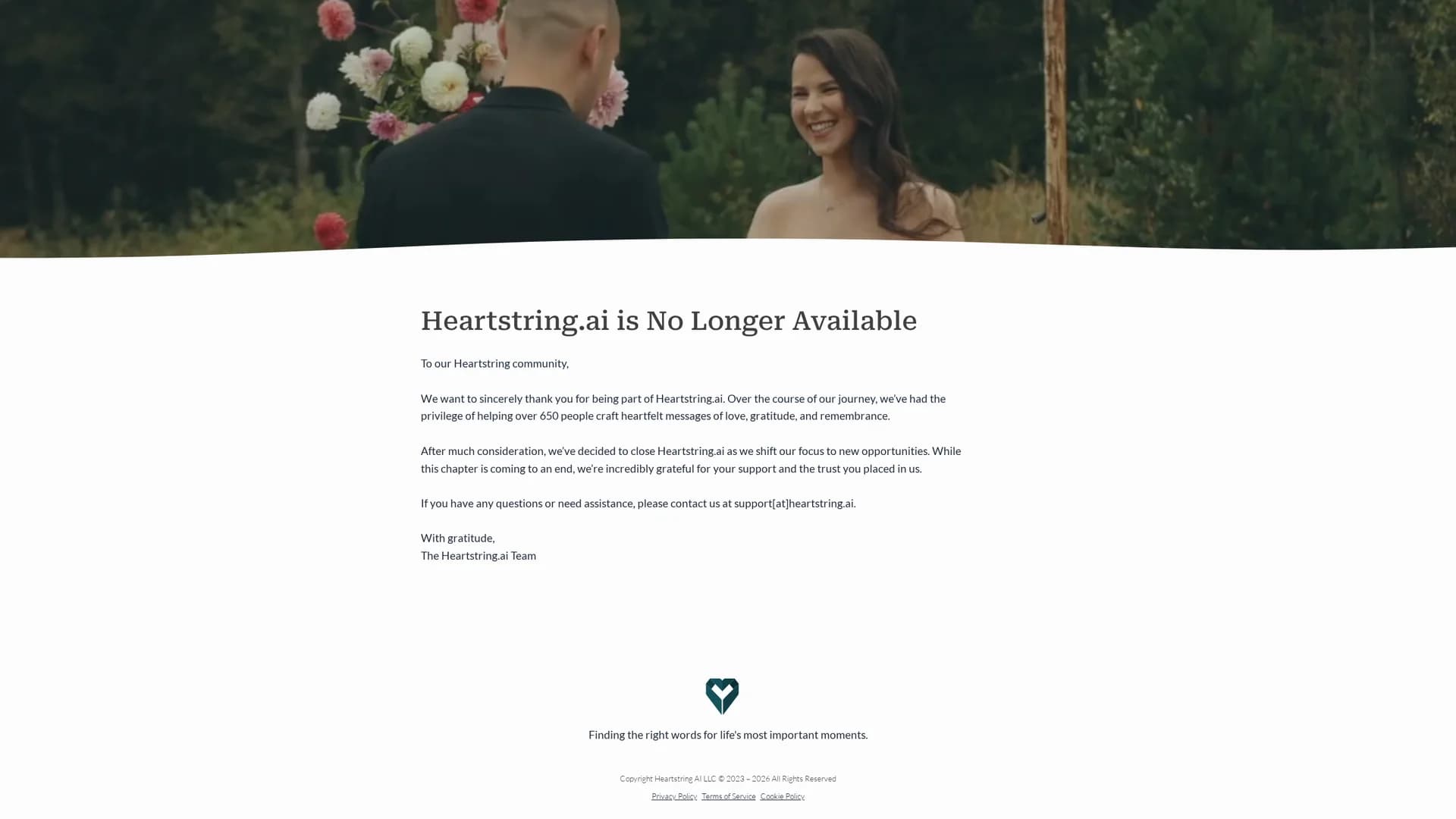 heartstring-ai homepage