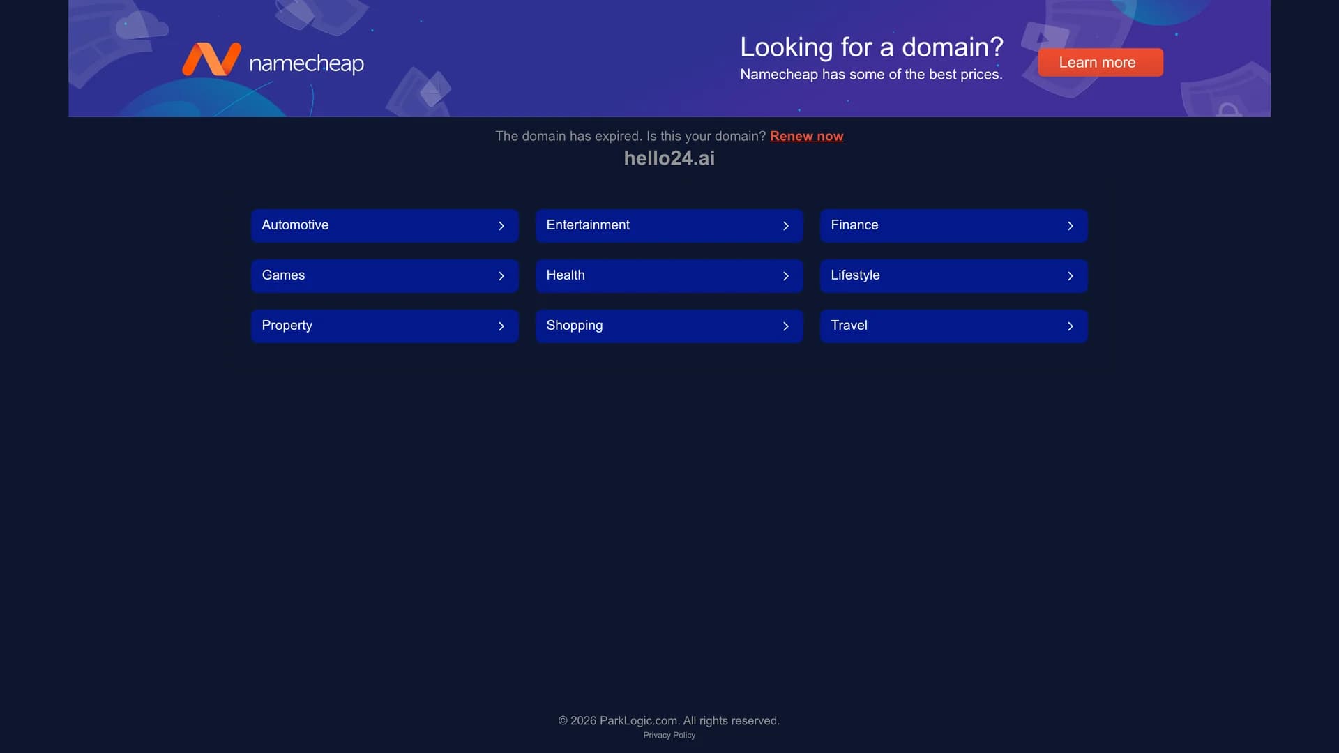 hello24ai homepage