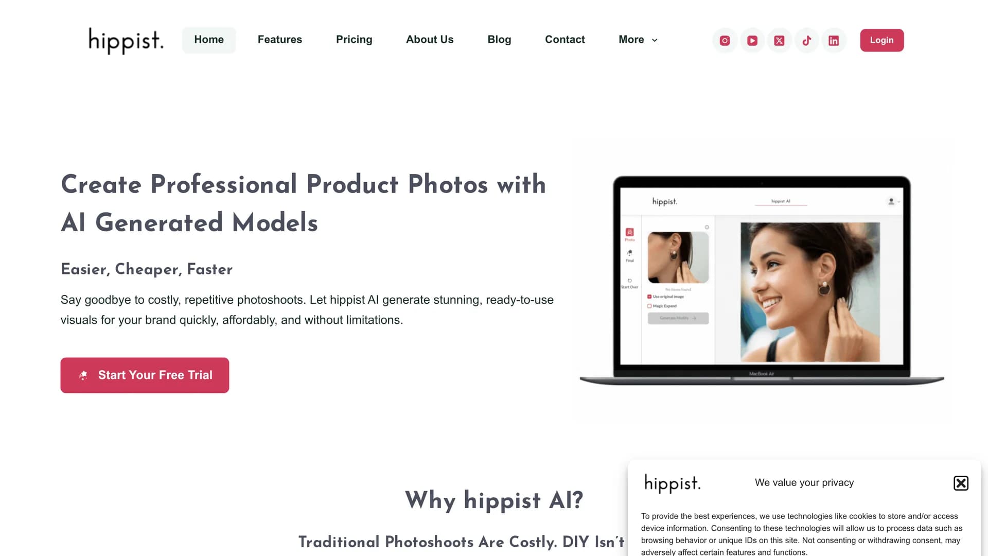 hippist-ai homepage