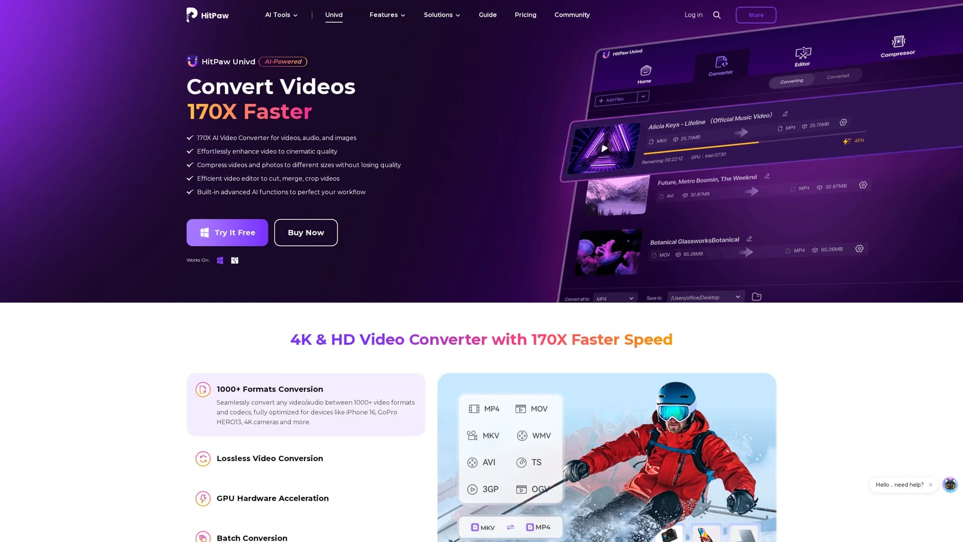 hitpaw-video-converter homepage